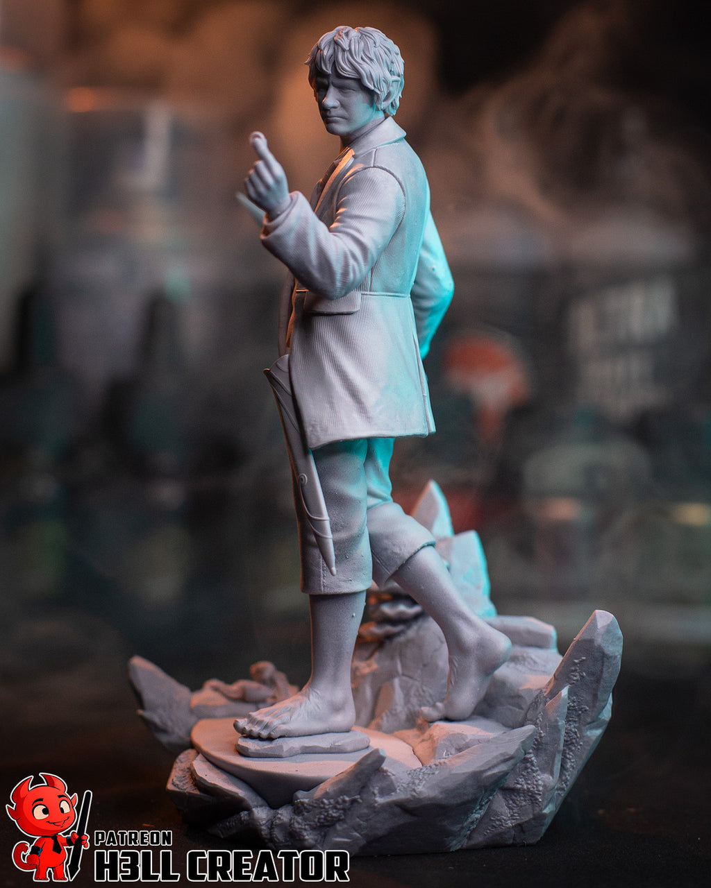 Bilbo Baggins (The Lord of the Rings) resin figure by h3LLcreator — studio render 11