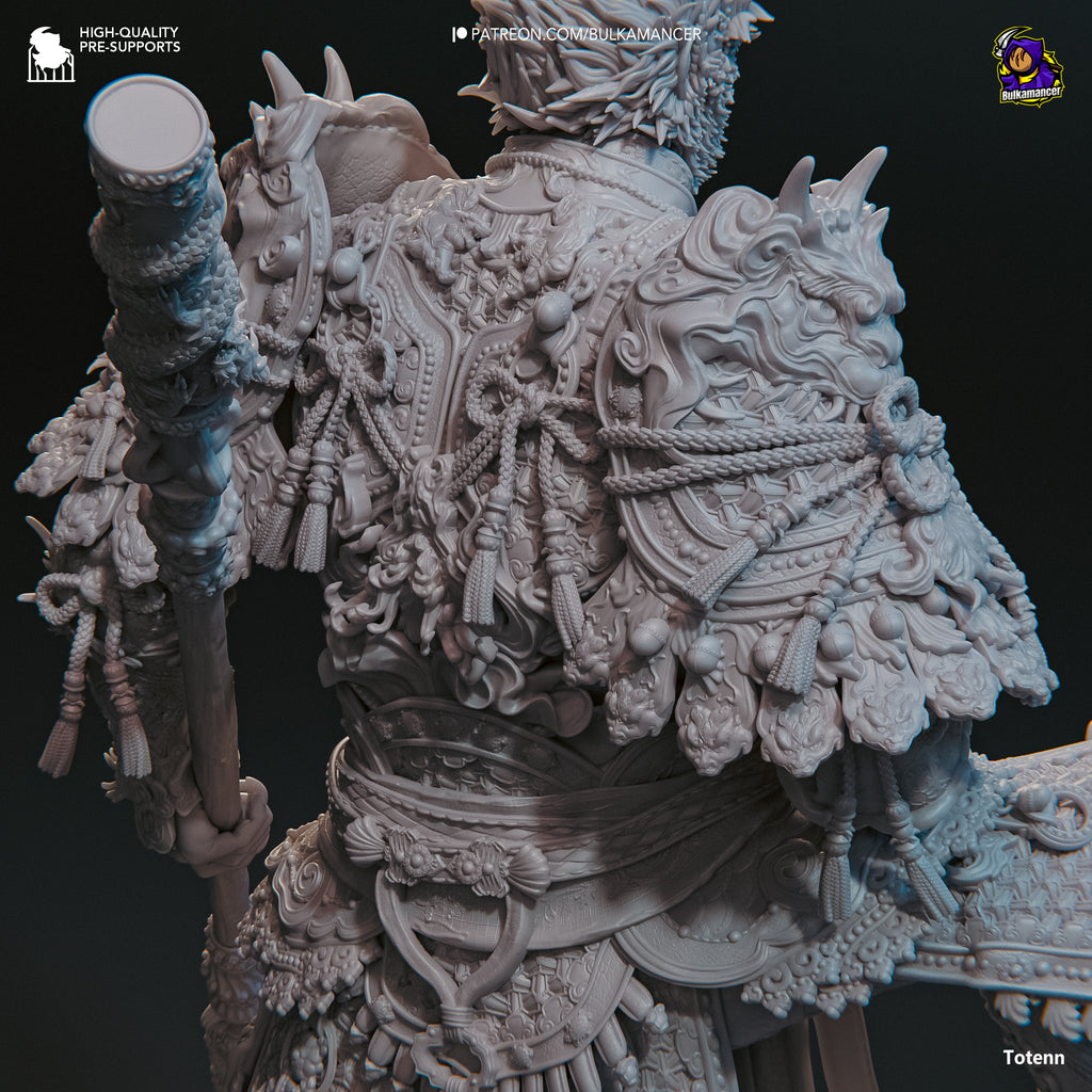 The Destined One (Black Myth Wukong) resin figure by Bulkamancer — studio render 11