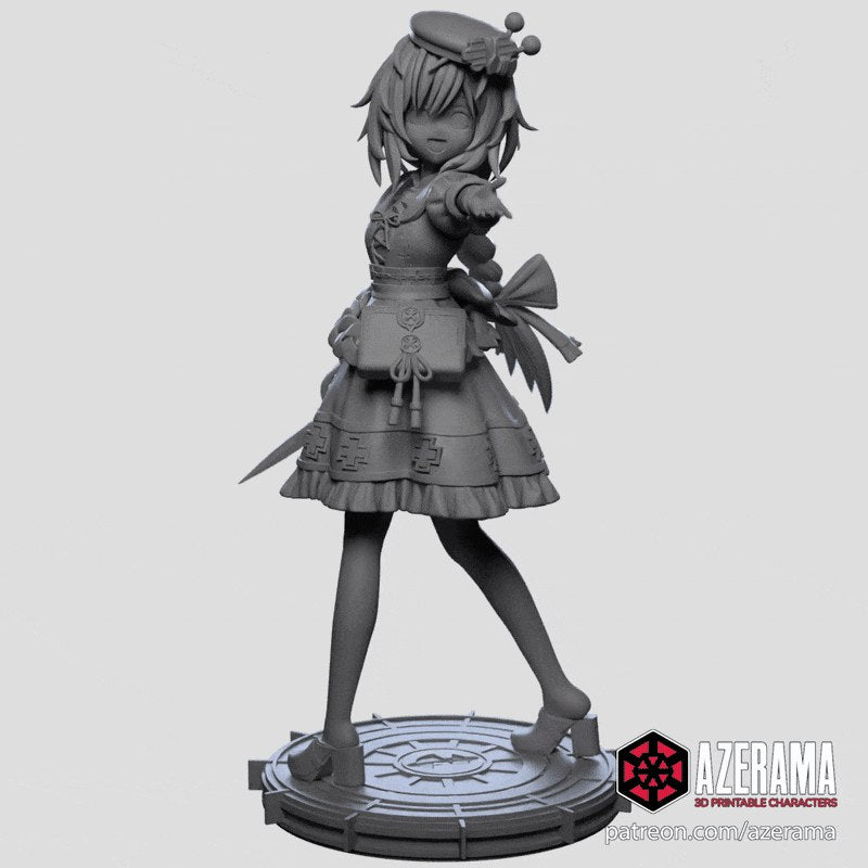 Plutia (Hyperdimension Neptunia) resin figure by Azerama — studio render 6