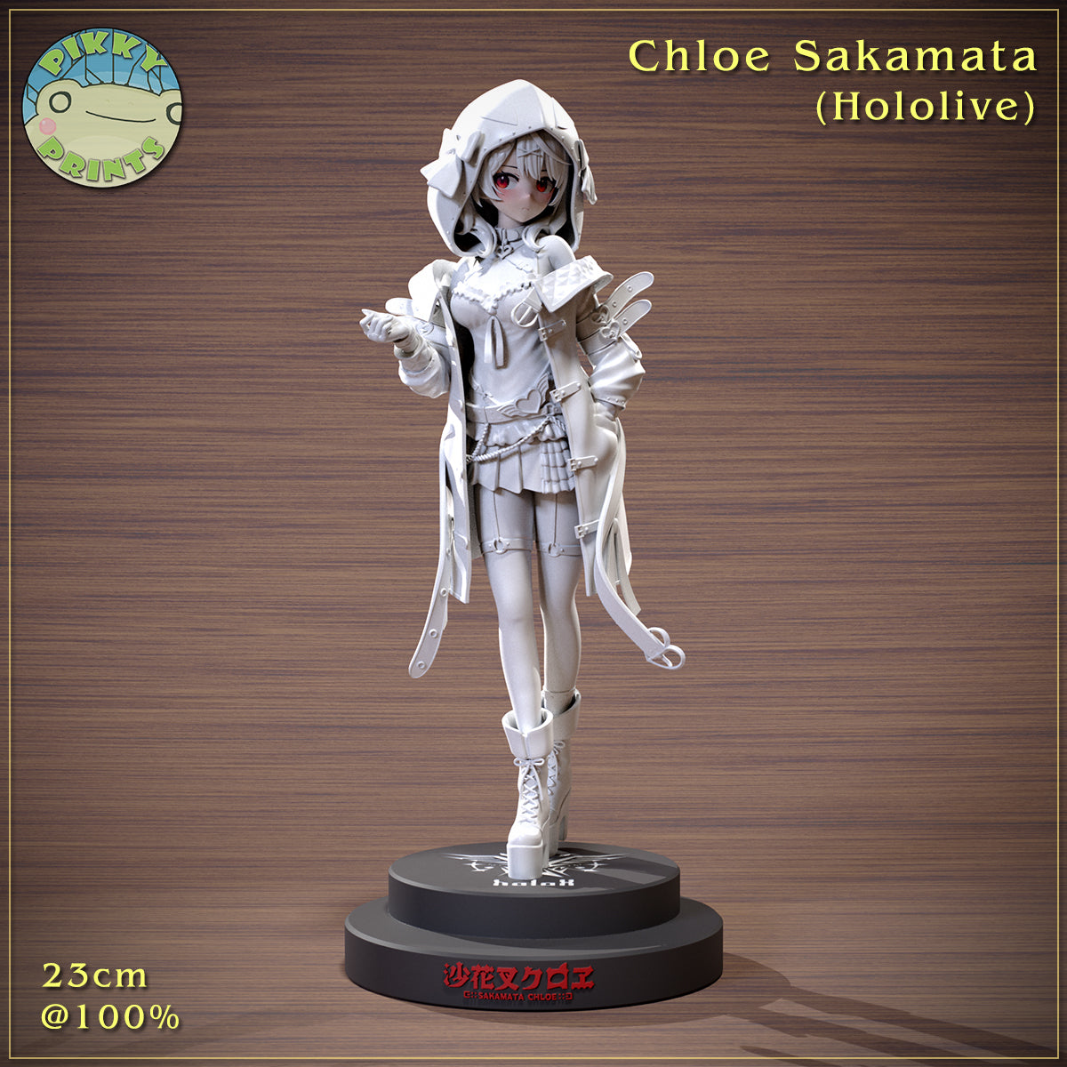 Chloe Sakamata (Hololive) resin figure by PikkyPrints — studio render 6