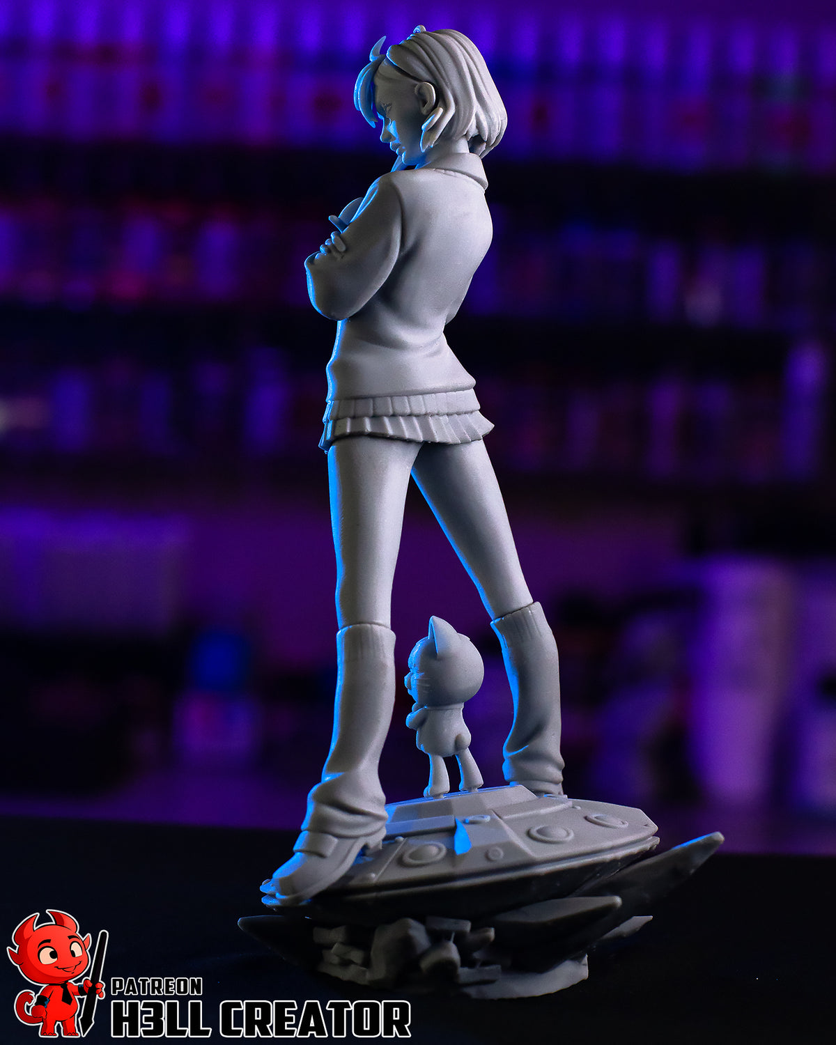 Momo Ayase (Dandadan) resin figure by h3LLcreator — studio render 15