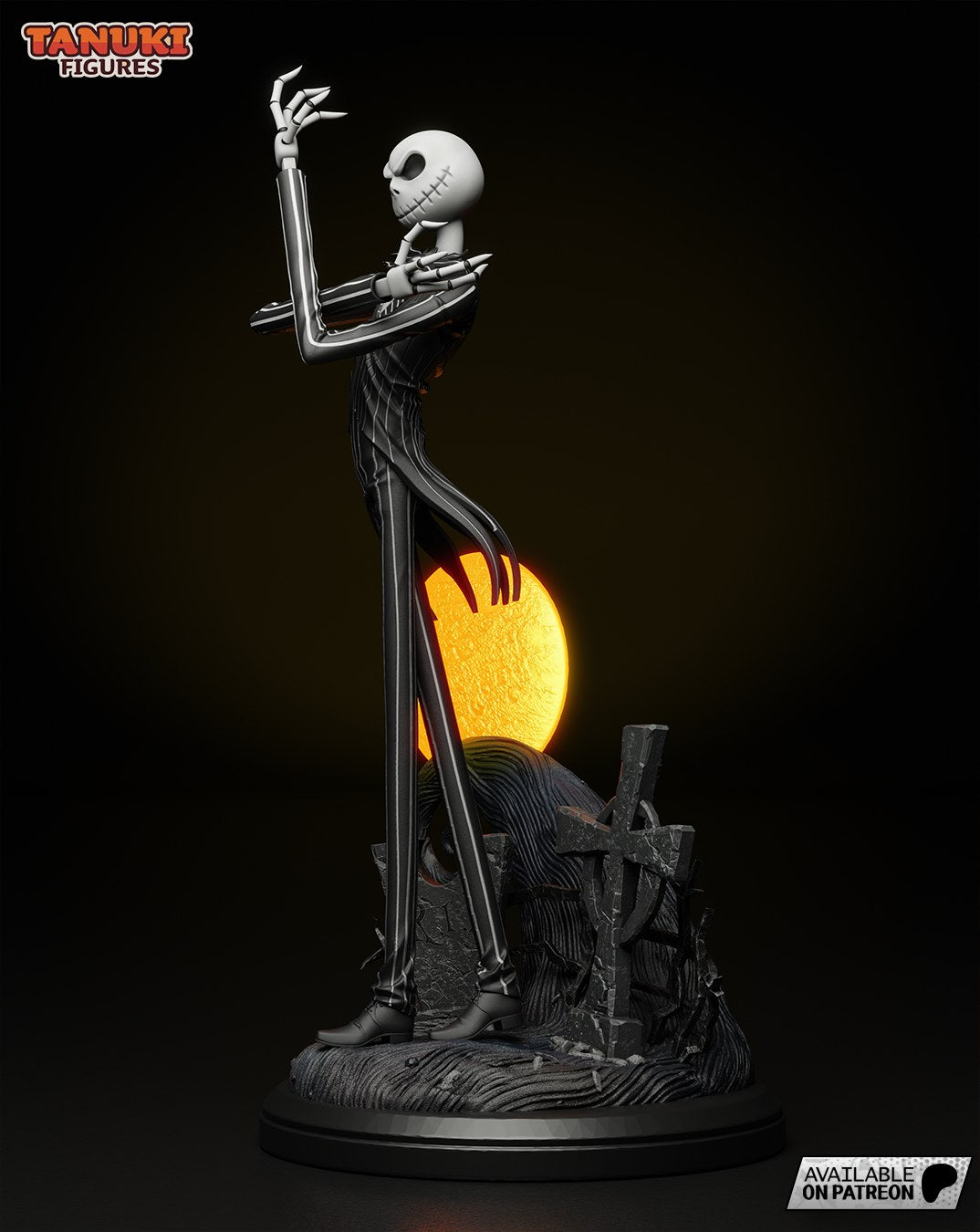 Jack Skellington (The Nightmare Before Christmas) resin figure by Tanuki Figures — studio render 5