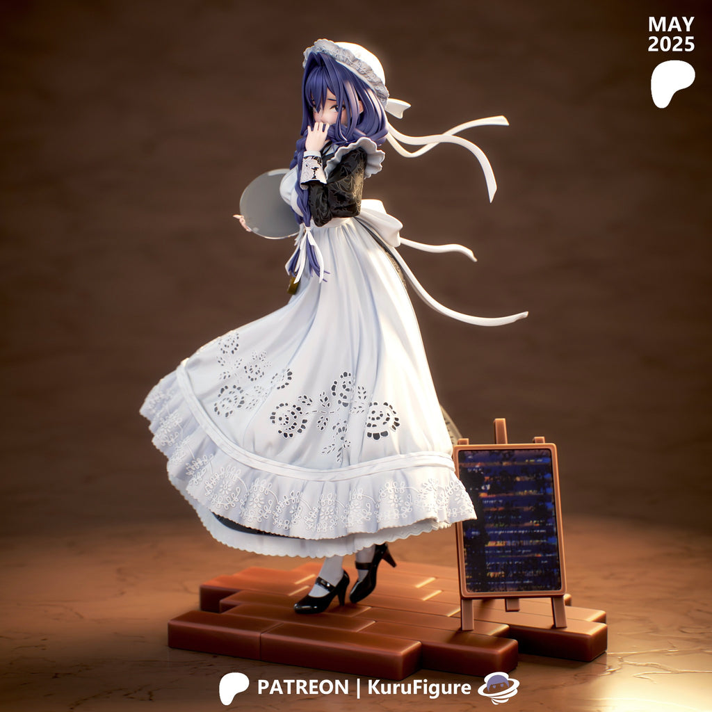 Ouro Kronii (Hololive) resin figure by Kuru Figures — studio render 2