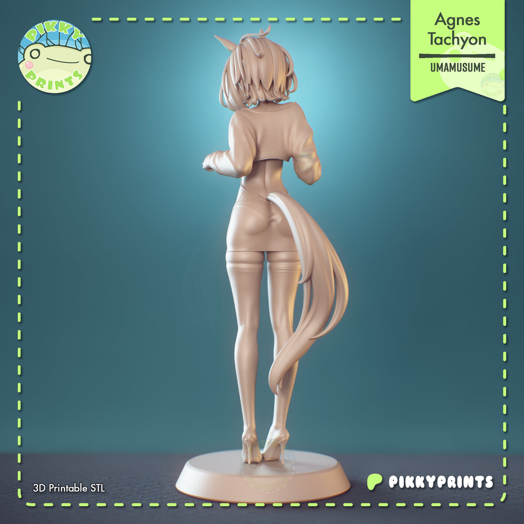 Agnes Tachyon (Umamusume) resin figure by PikkyPrints — studio render 6