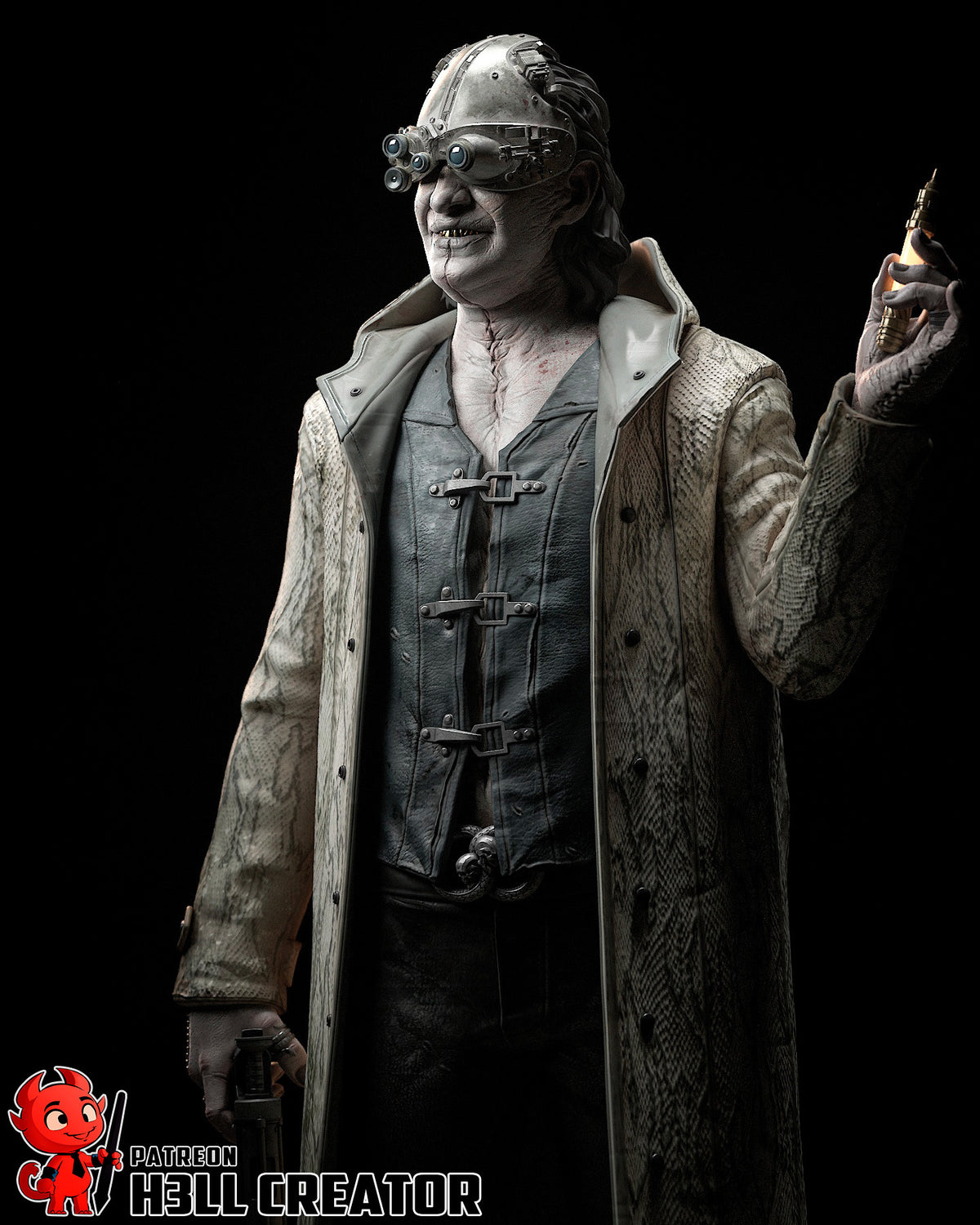 Victor Gideon (Resident Evil) resin figure by h3LLcreator — studio render 4