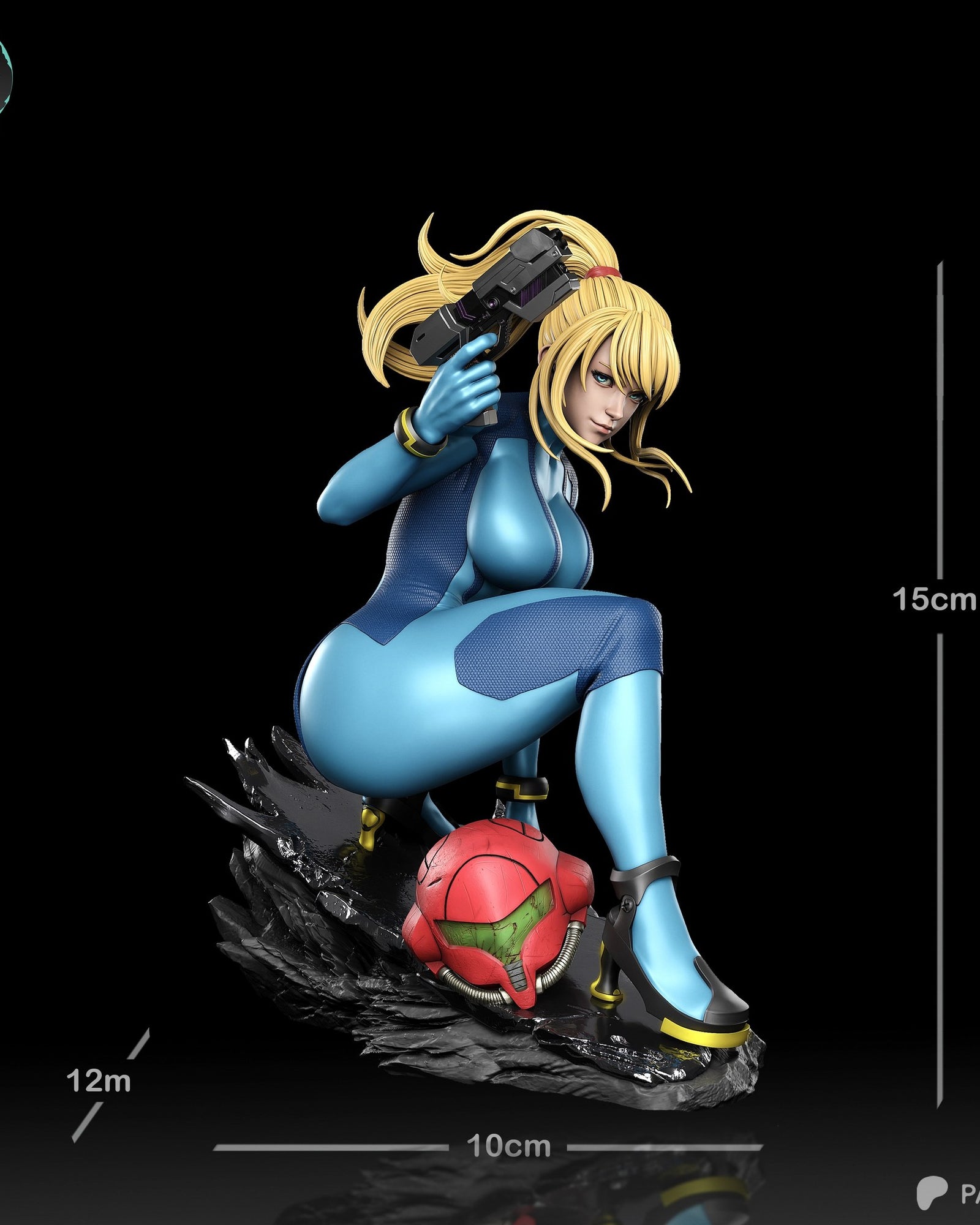 Samus Aran (Metroid) resin figure by Kaidan 3D — studio render 6