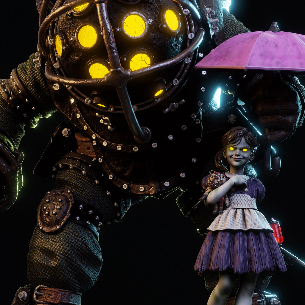 Big Daddy and Little Sister — studio render 8