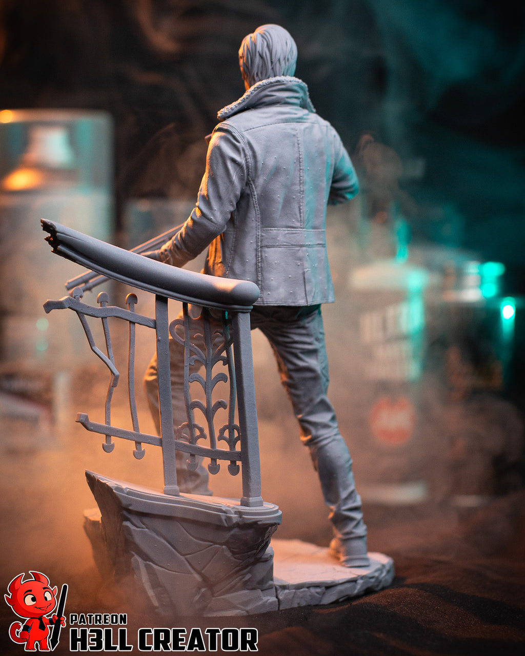 Leon S. Kennedy (Resident Evil) resin figure by h3LLcreator — studio render 14