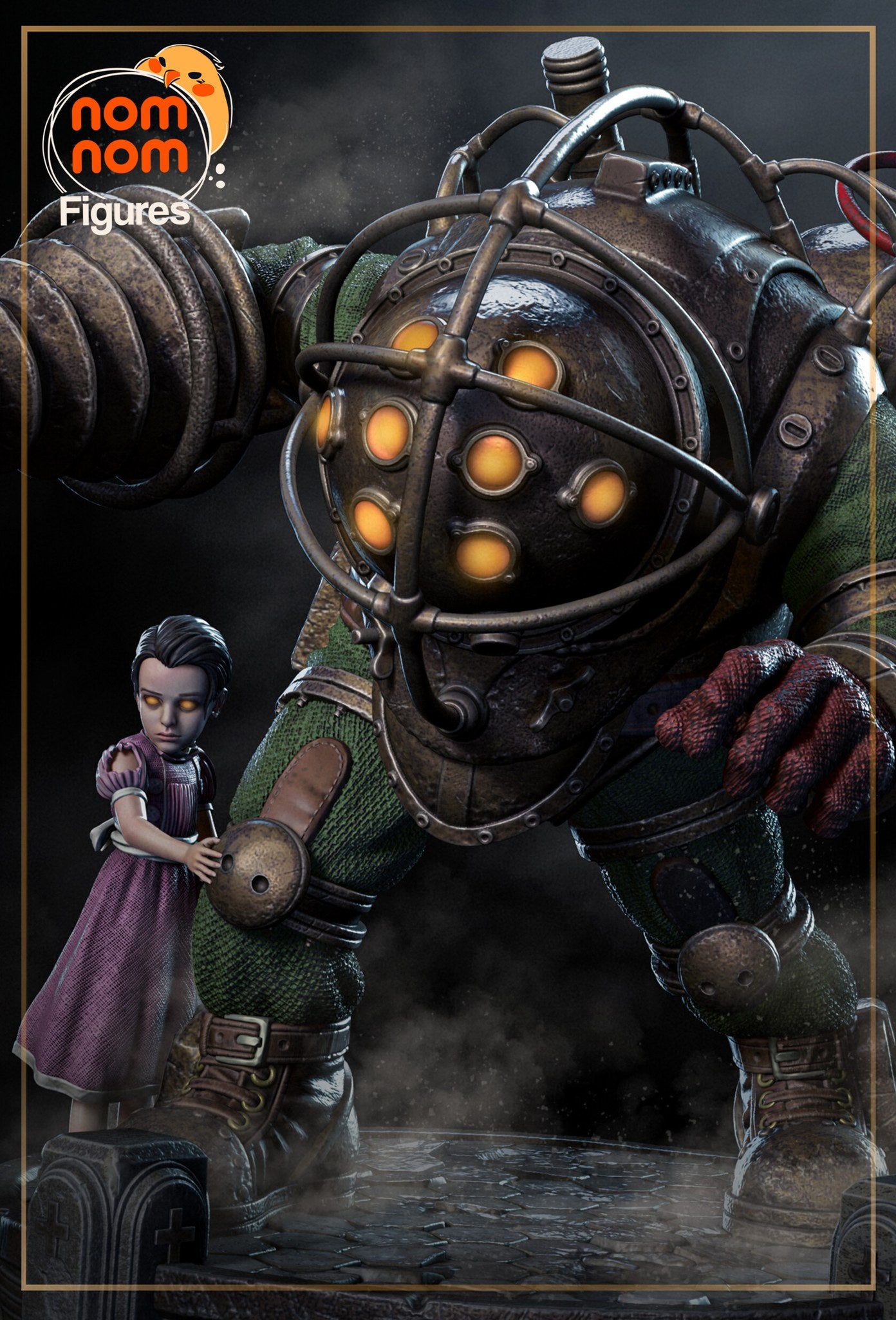 Bouncer BioShock resin figure by NomNom Figures — studio preview 1