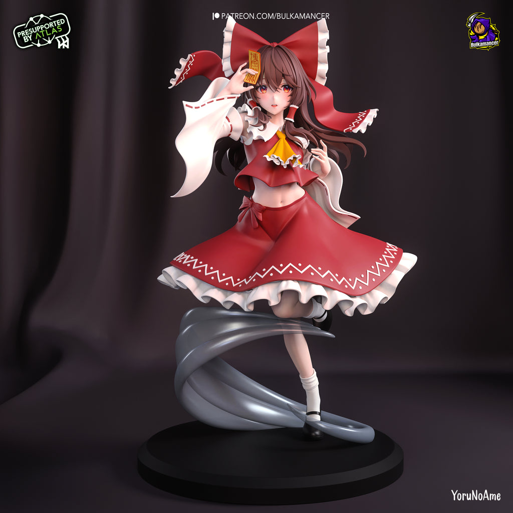 Reimu Hakurei (Touhou Project) resin figure by Bulkamancer — studio render 4
