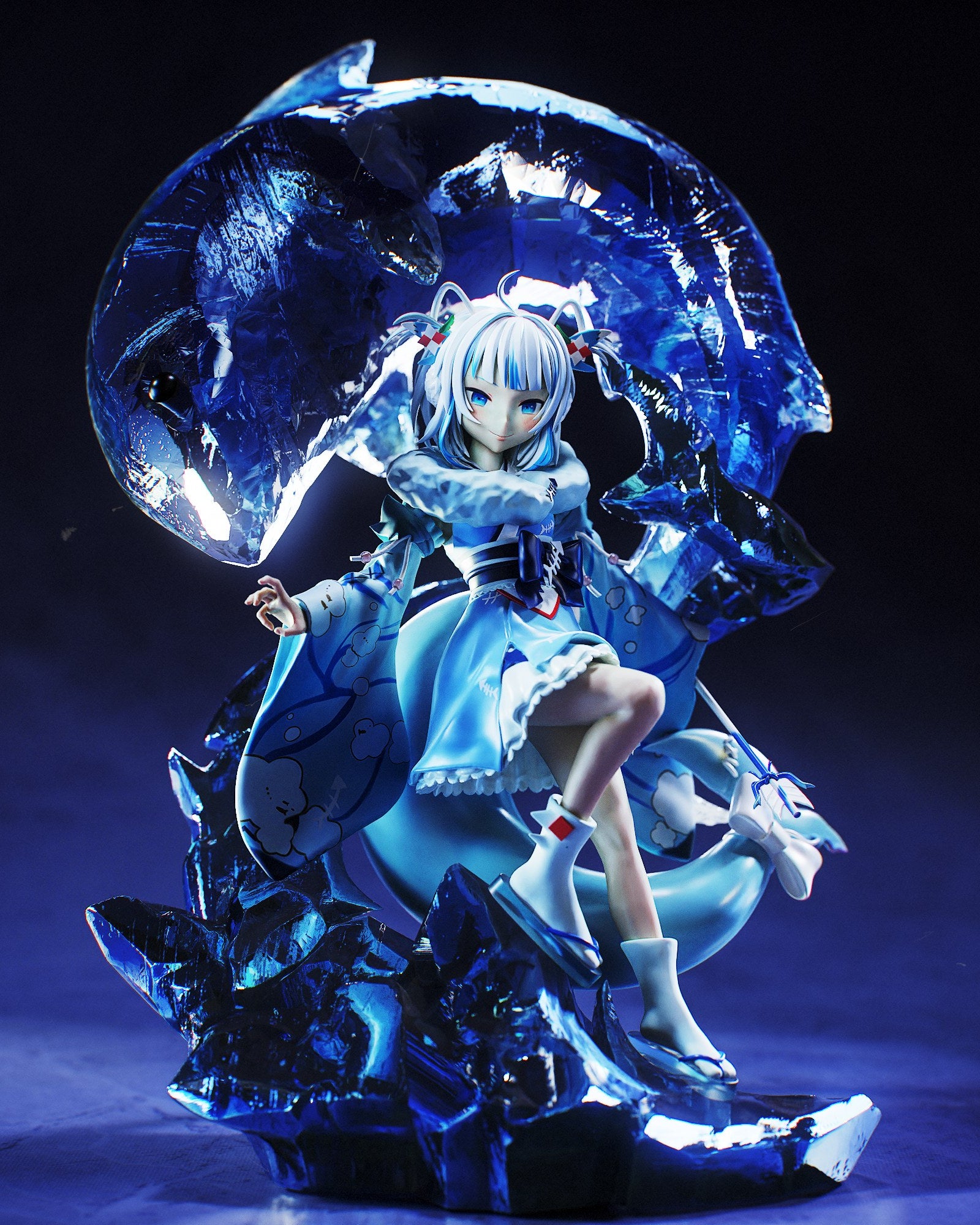 Gawr Gura (Hololive) resin figure by Tenshi Figures — studio render 5