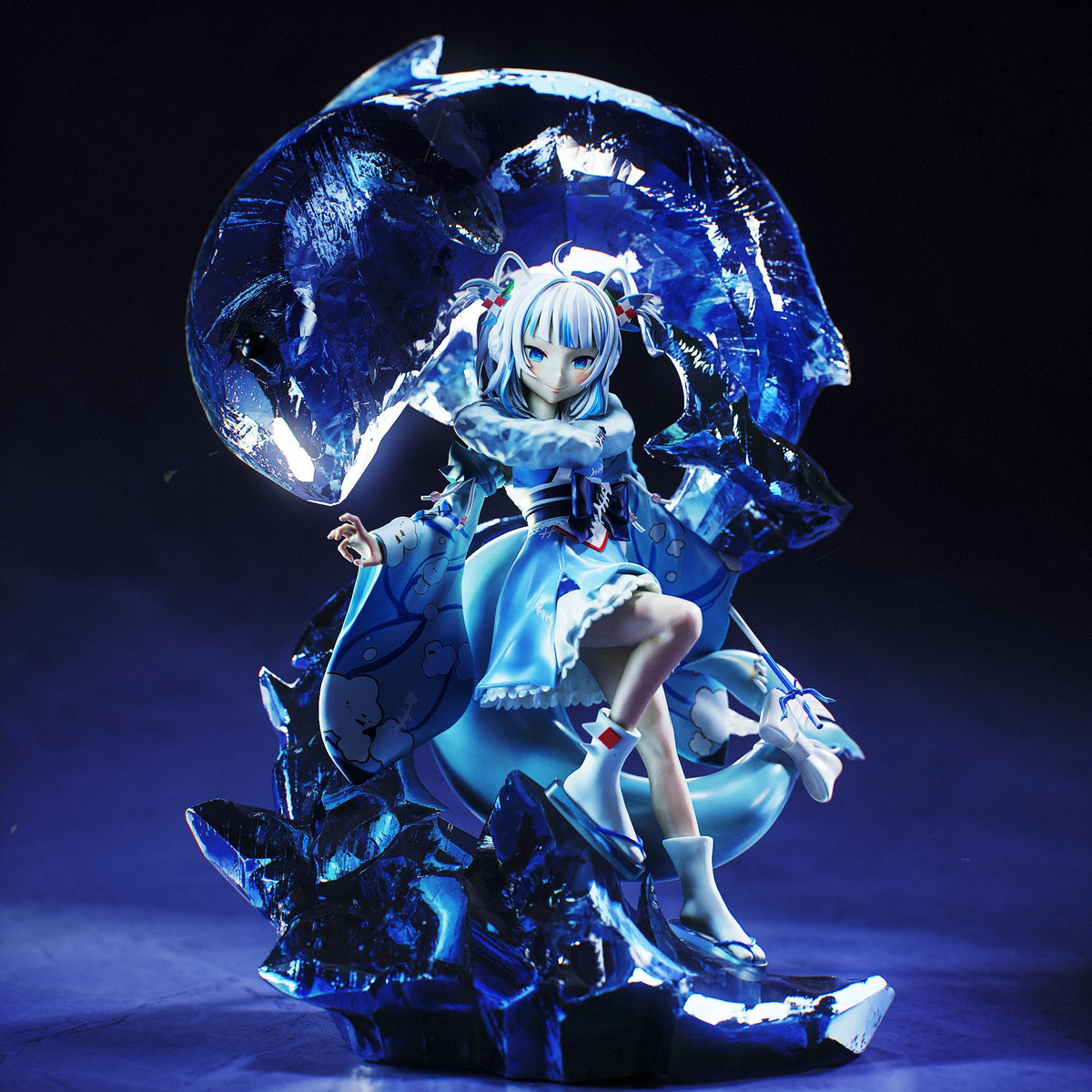 Gawr Gura (Hololive) resin figure by Tenshi Figures — studio render 5