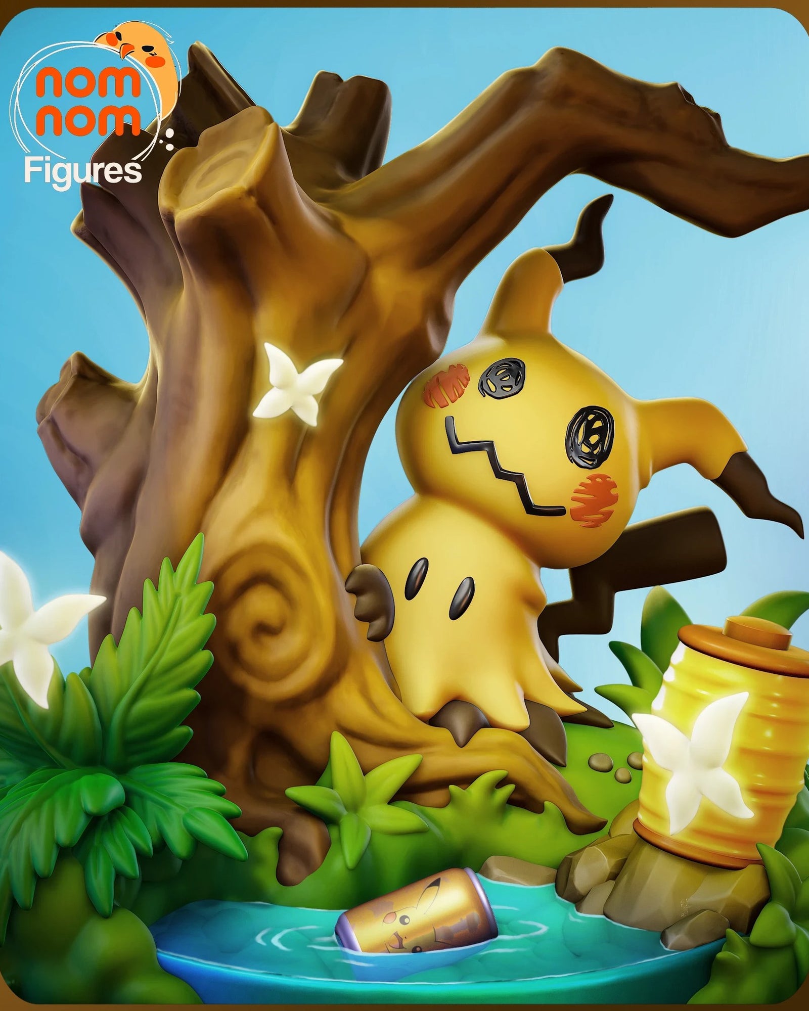 Mimikyu Pokemon Chibi resin figure by NomNom Figures — studio preview 2