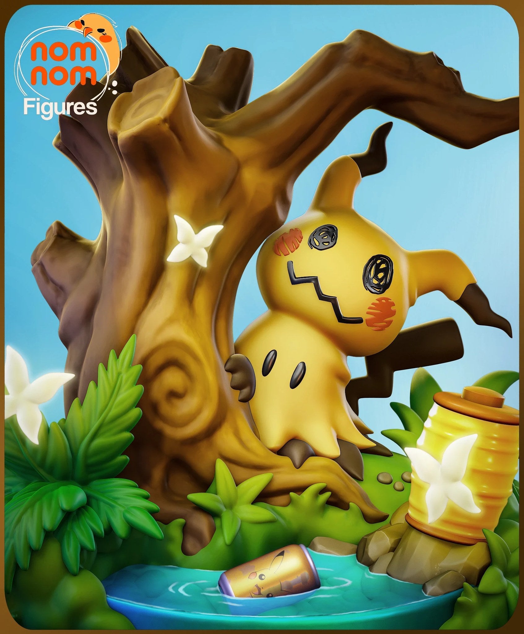 Mimikyu Pokemon Chibi resin figure by NomNom Figures — studio preview 2