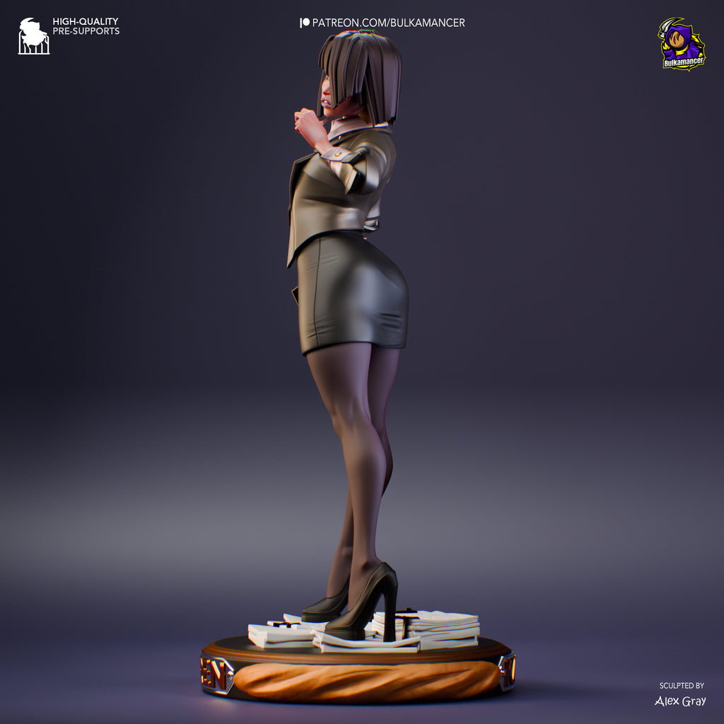 Agent Karen (Unbreadable) resin figure by Bulkamancer — studio render 6
