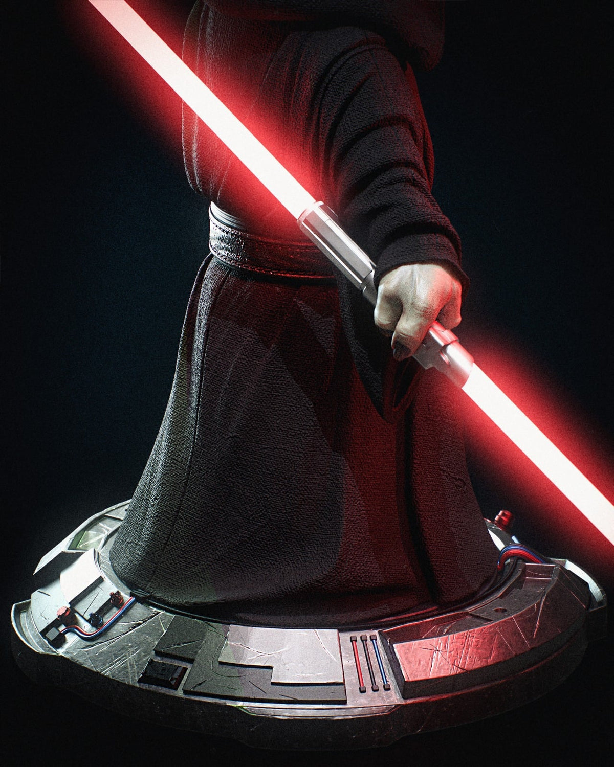 Darth Vader and Yoda — studio render 5