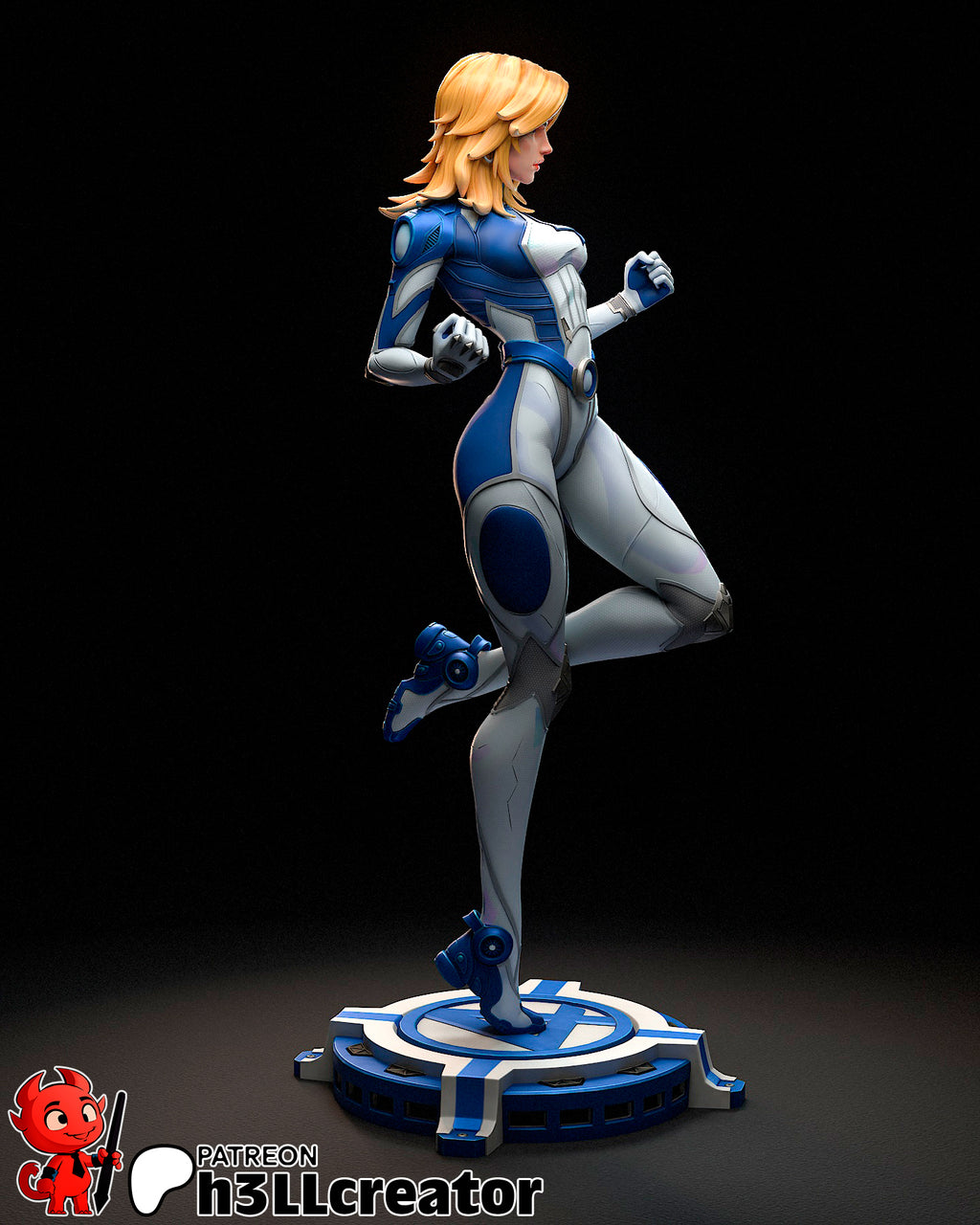Sue Storm (Marvel) resin figure by h3LLcreator — studio render 12
