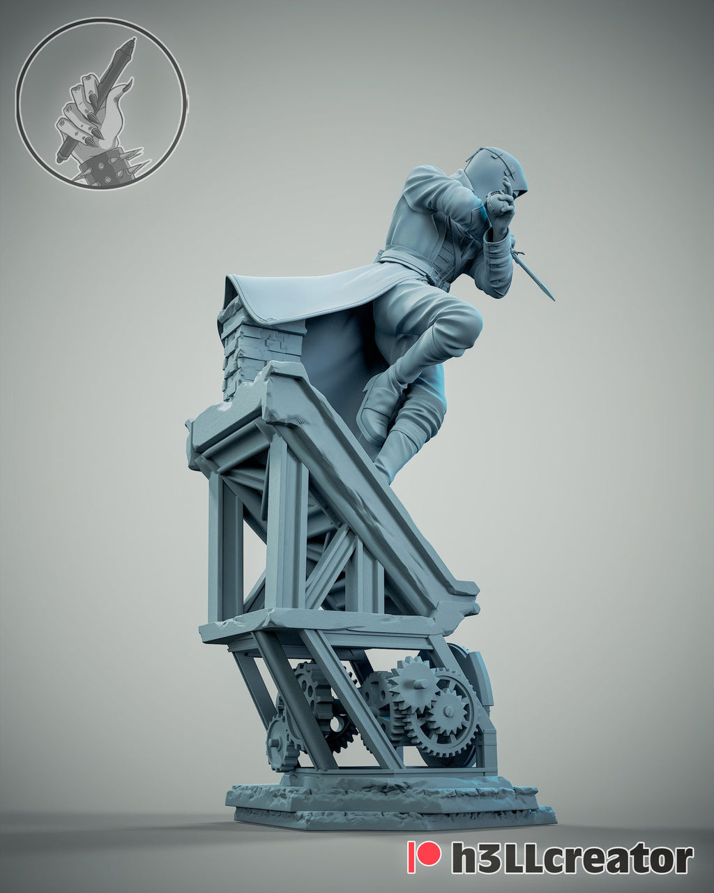 Corvo Attano (Dishonored) resin figure by h3LLcreator — studio render 7