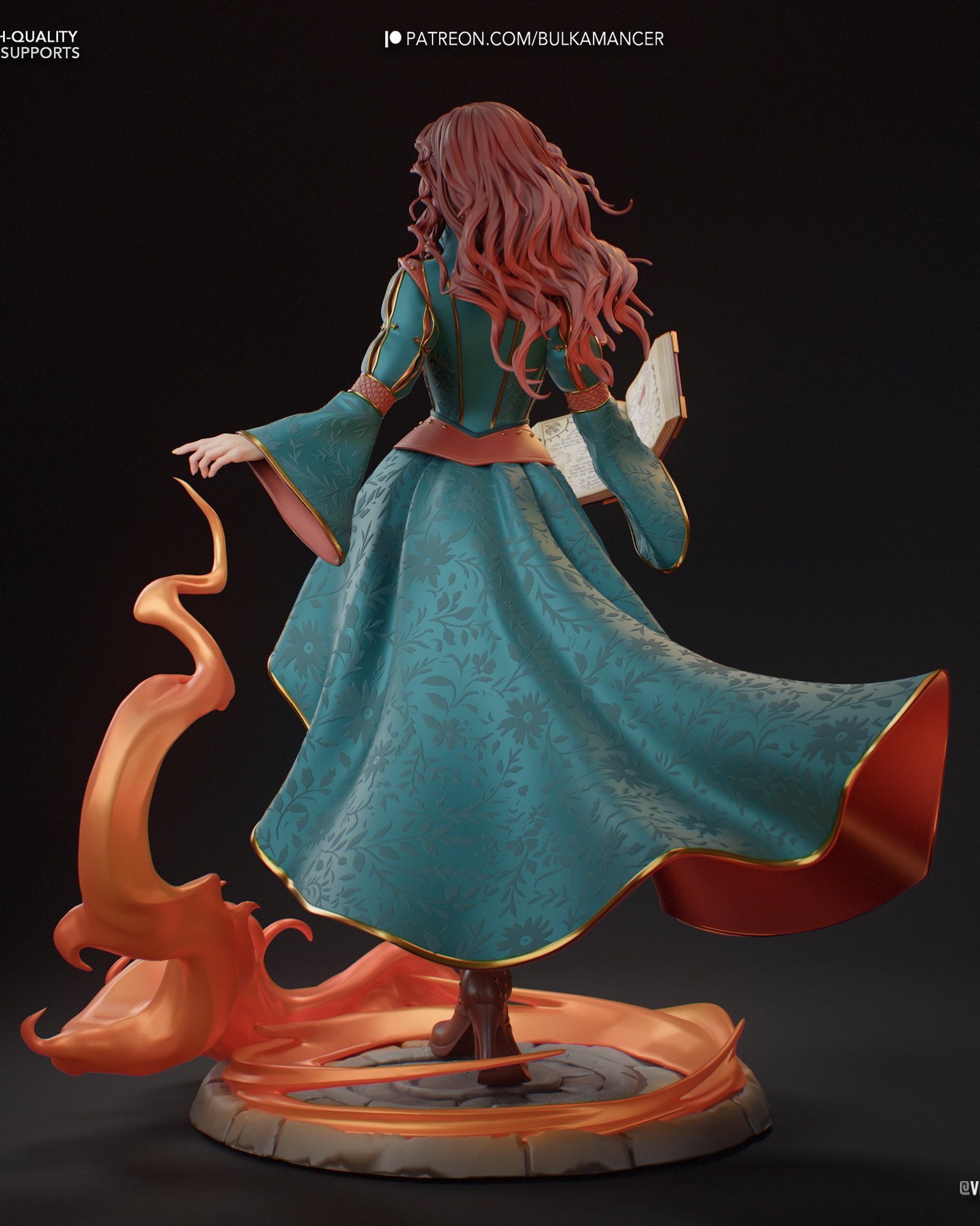Triss Merigold (The Witcher) resin figure by Bulkamancer — studio render 3