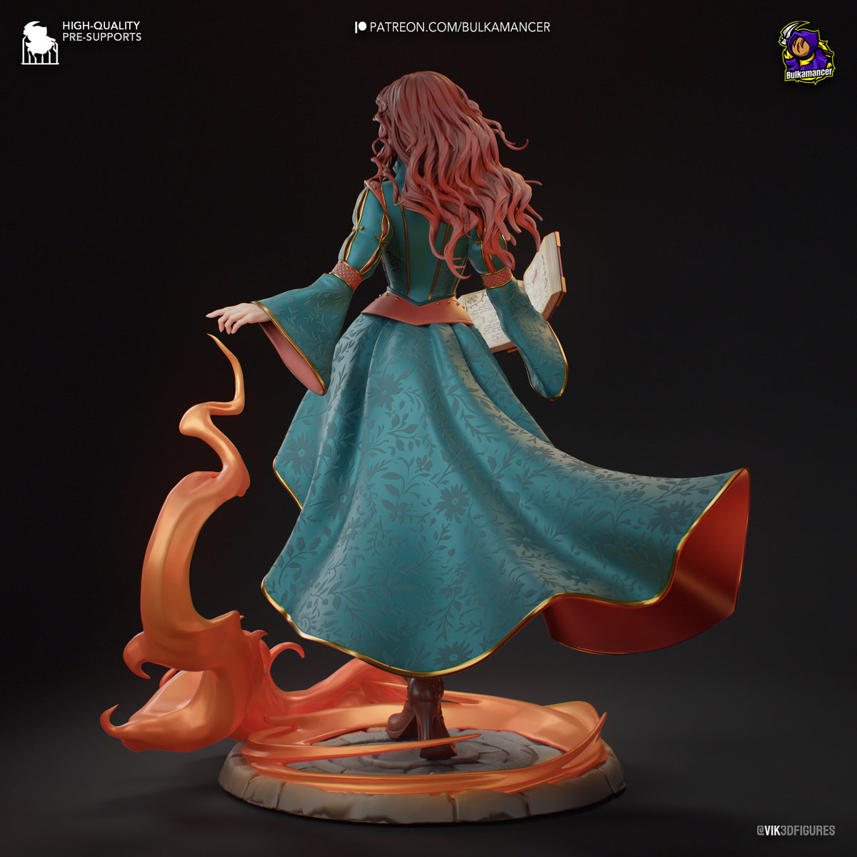 Triss Merigold (The Witcher) resin figure by Bulkamancer — studio render 3