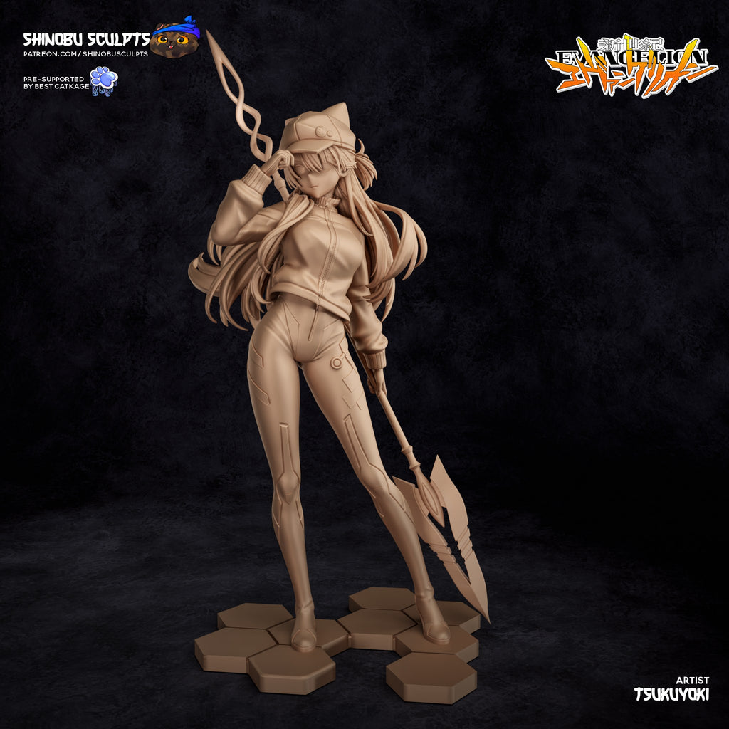 Asuka Langley (Evangelion) resin figure by Shinobu Sculpts — studio render 5