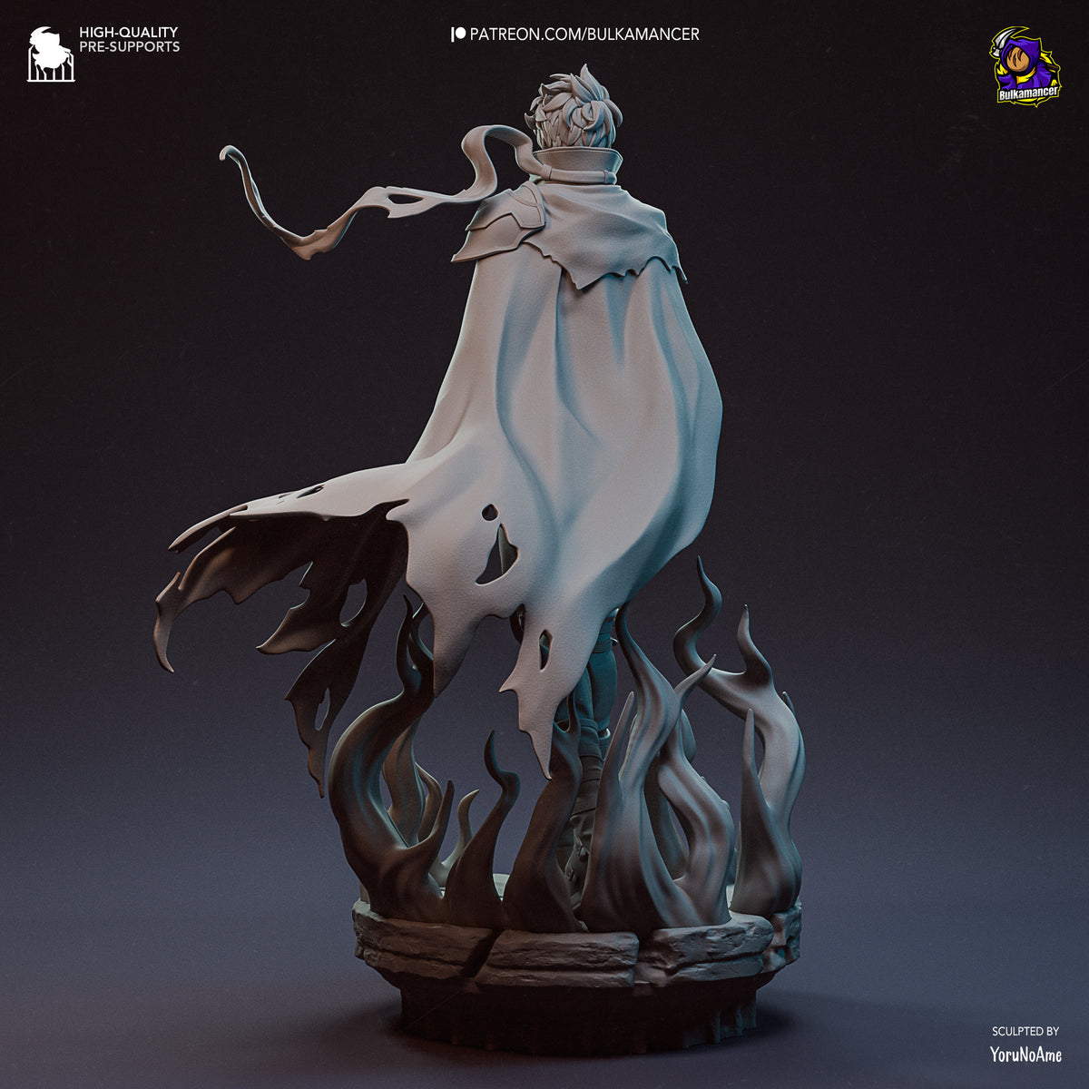 Sung Jin-Woo (Solo Leveling) resin figure by Bulkamancer — studio render 12