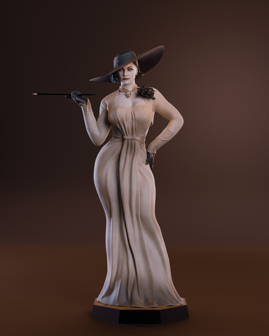 Alcina Dimitrescu (Resident Evil) resin figure by Abe3D — studio render 1