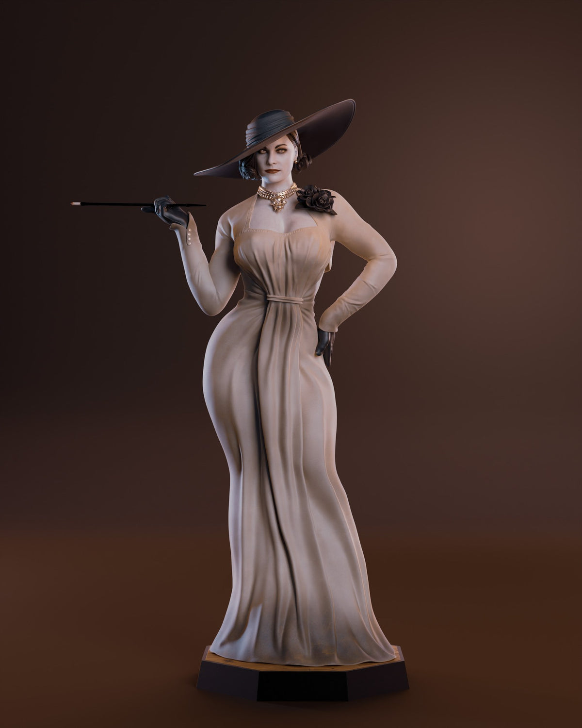 Alcina Dimitrescu (Resident Evil) resin figure by Abe3D — studio render 1