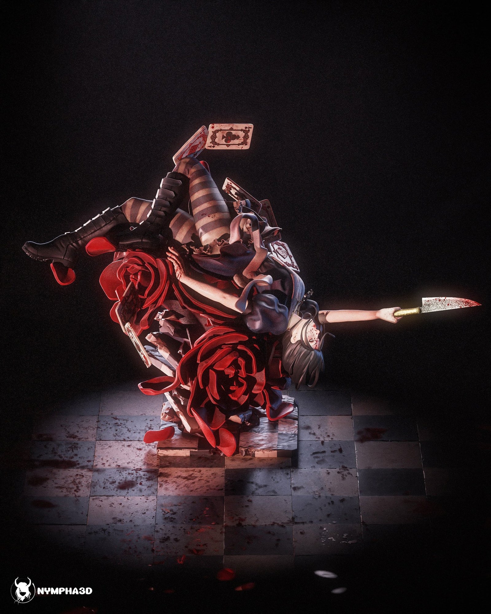Alice (American McGee's Alice) resin figure by Nympha — studio render 4