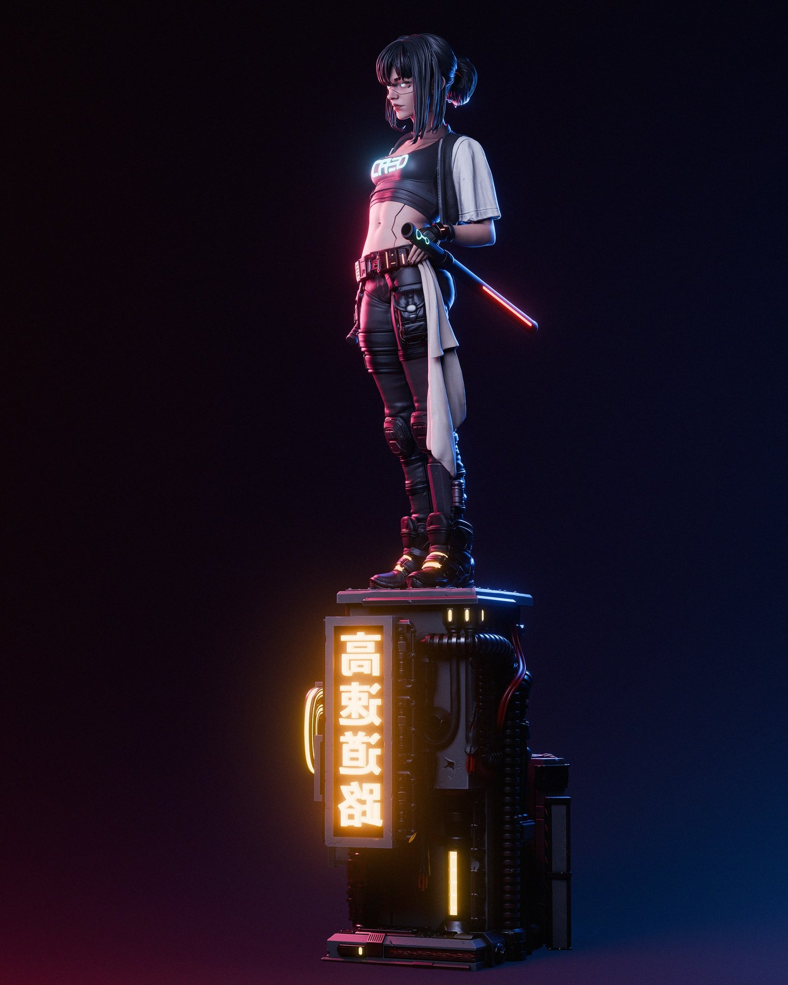 Cyber Samurai — studio render 5