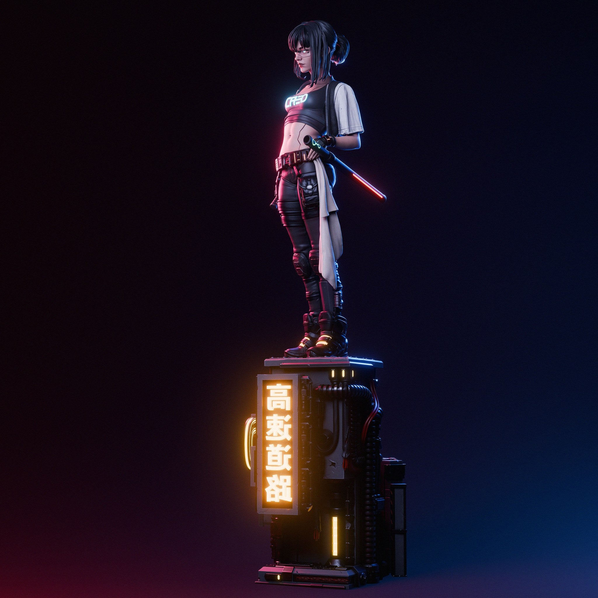 Cyber Samurai — studio render 5