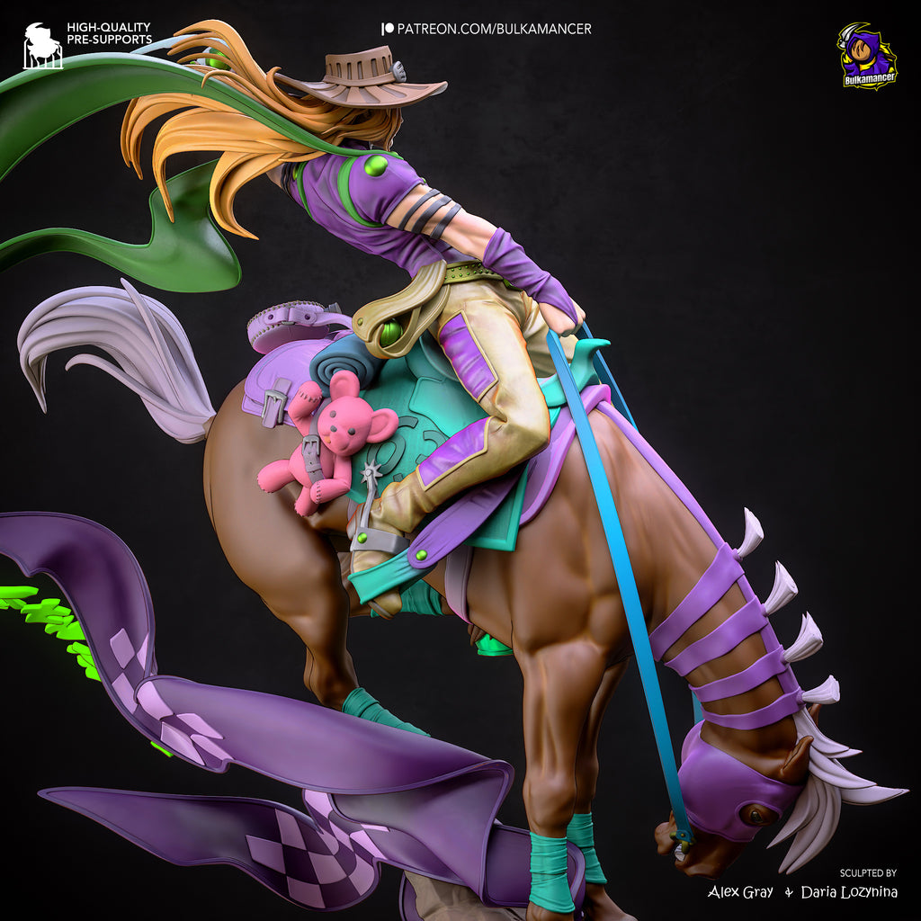 Gyro Zeppeli (Jojo's Bizarre Adventure) resin figure by Bulkamancer — studio render 6