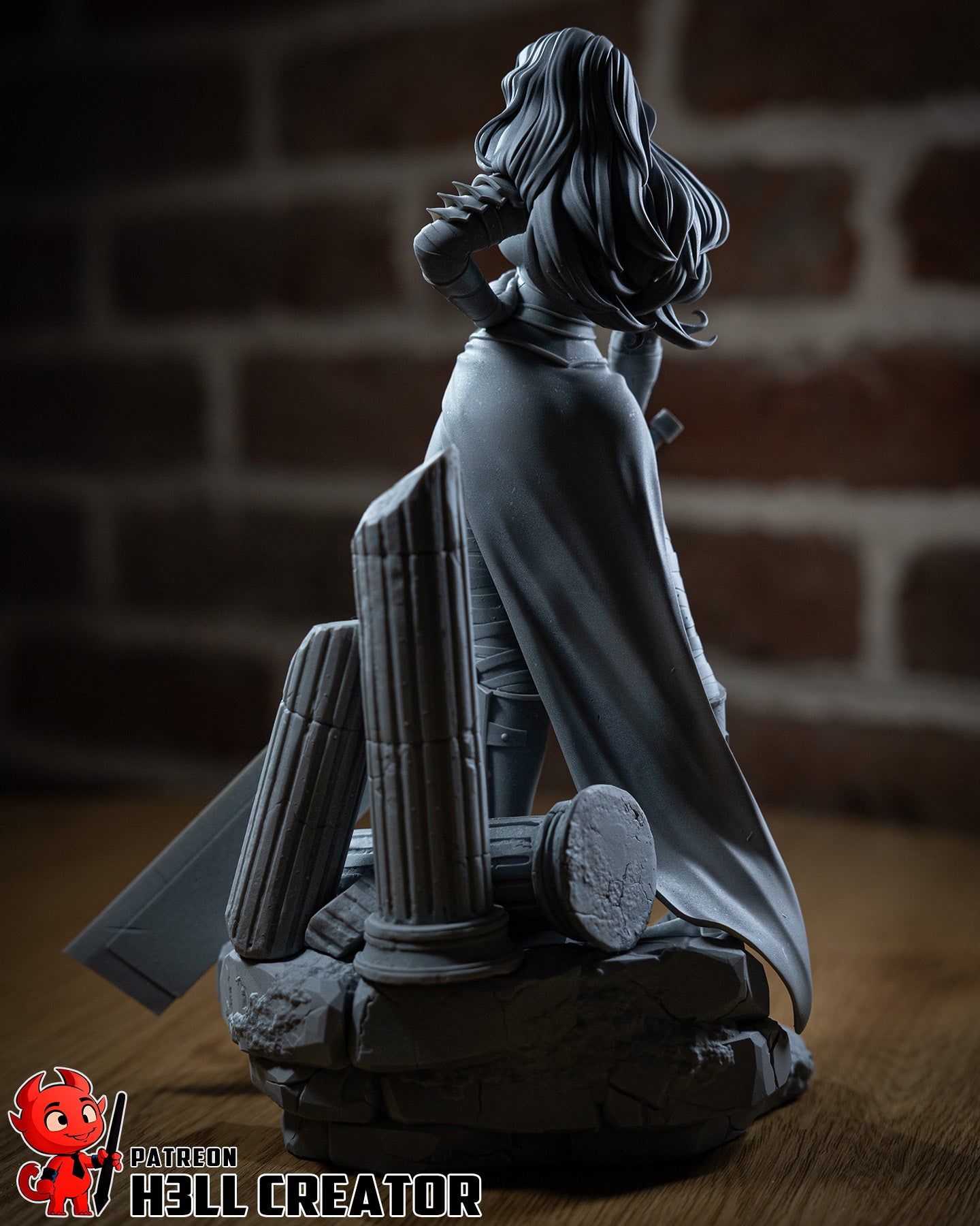 Wonder Woman (DC) resin figure by h3LLcreator — studio render 14