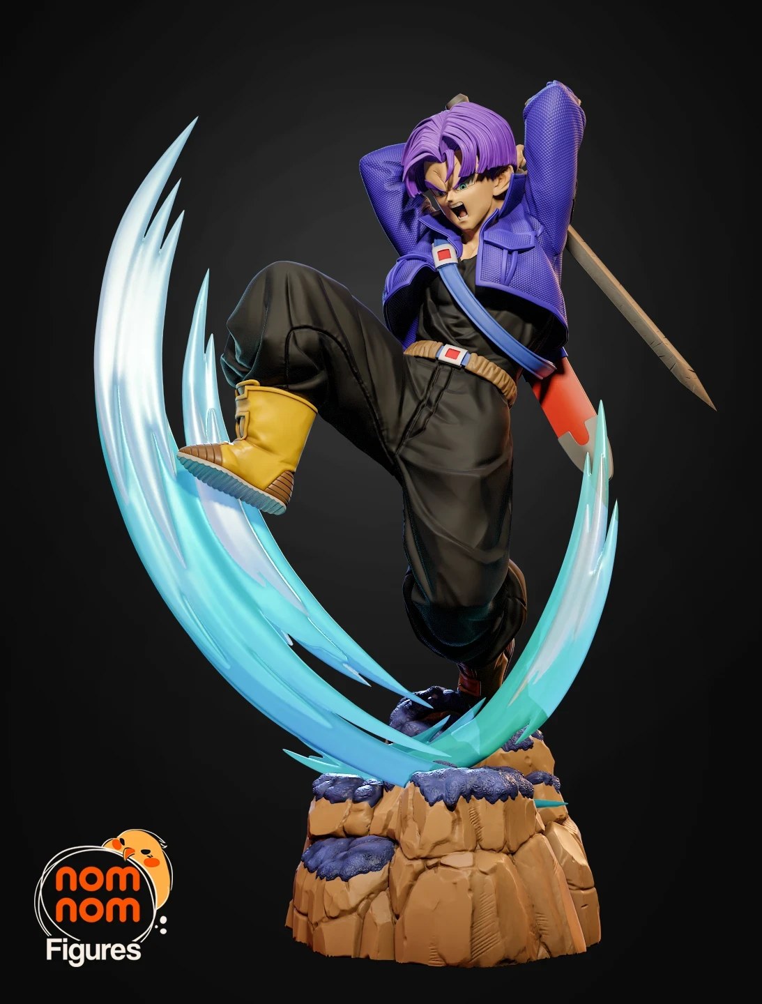 Trunks Dragon Ball resin figure by NomNom Figures — studio preview 6