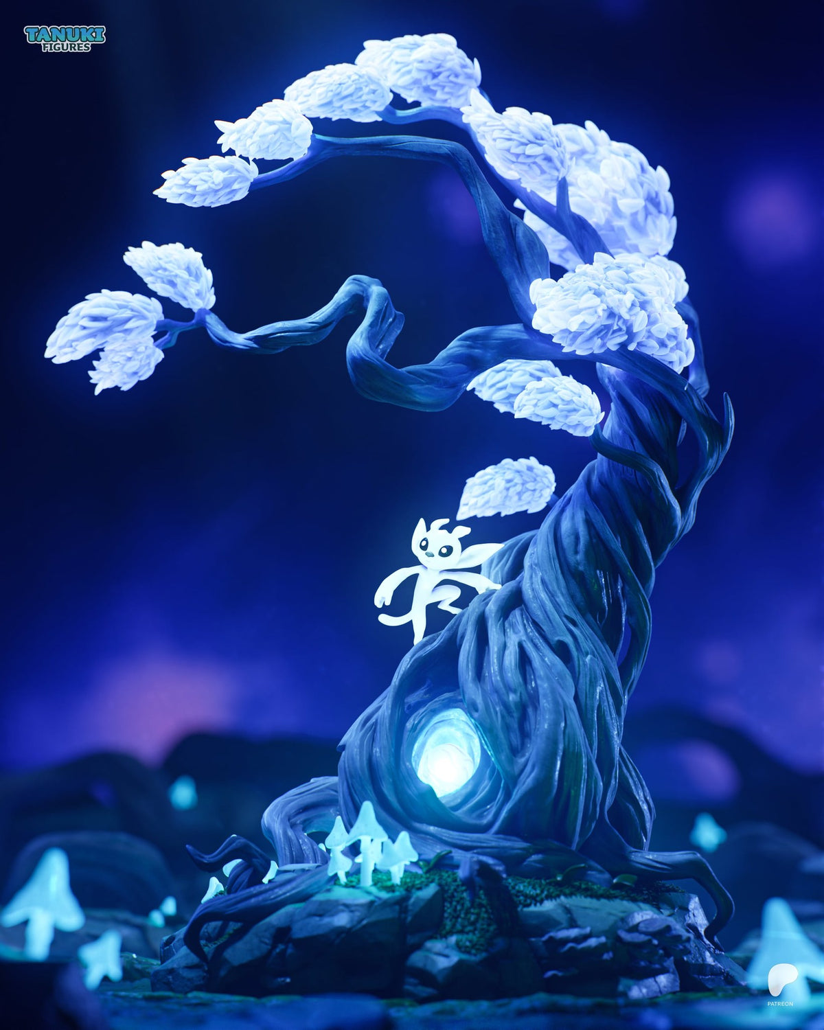 Ori (Ori and the Blind Forest) resin figure by Tanuki Figures — studio render 1
