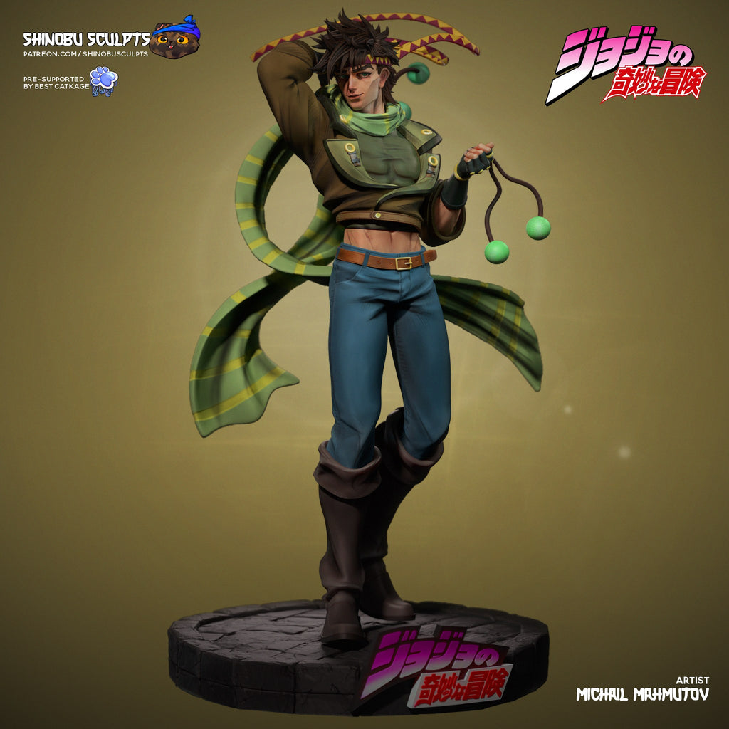 Joseph Joestar (Jojo's Bizarre Adventure) resin figure by Shinobu Sculpts — studio render 2