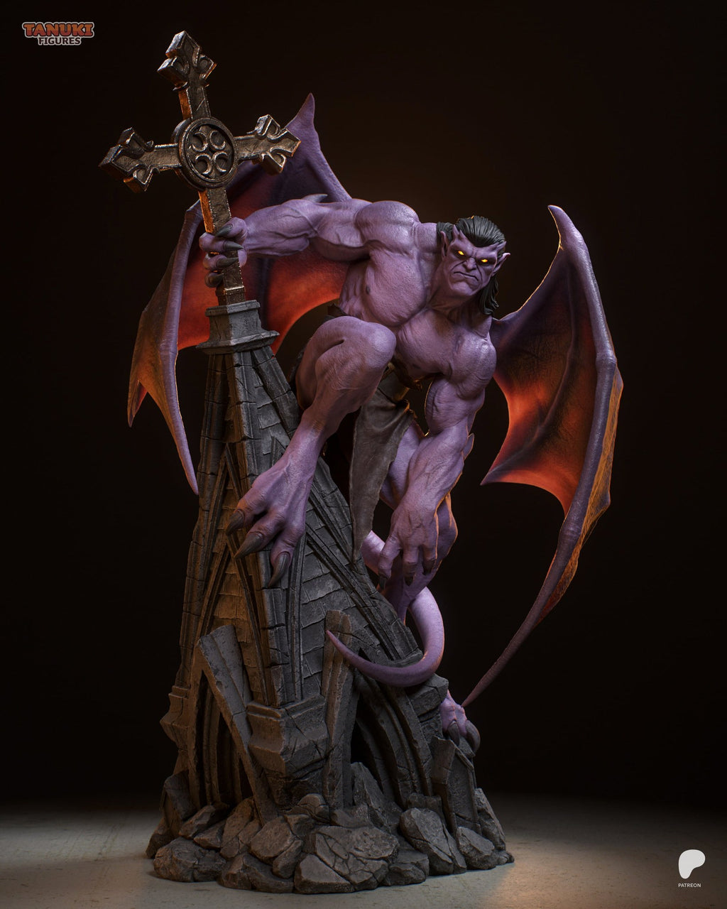 Goliath (Gargoyles) resin figure by Tanuki Figures — studio render 1