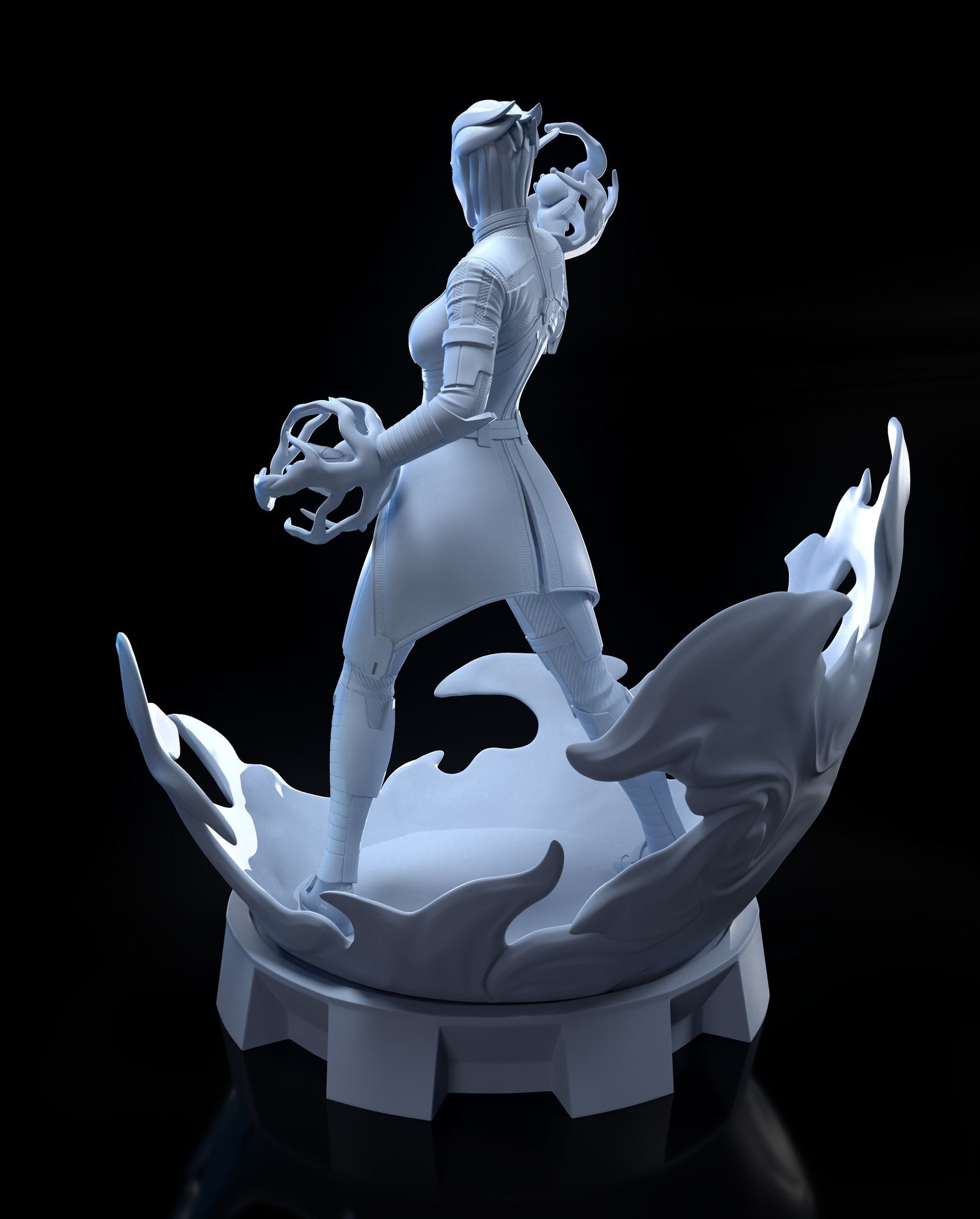 Liara T'Soni (Mass Effect) resin figure by h3LLcreator — studio render 3