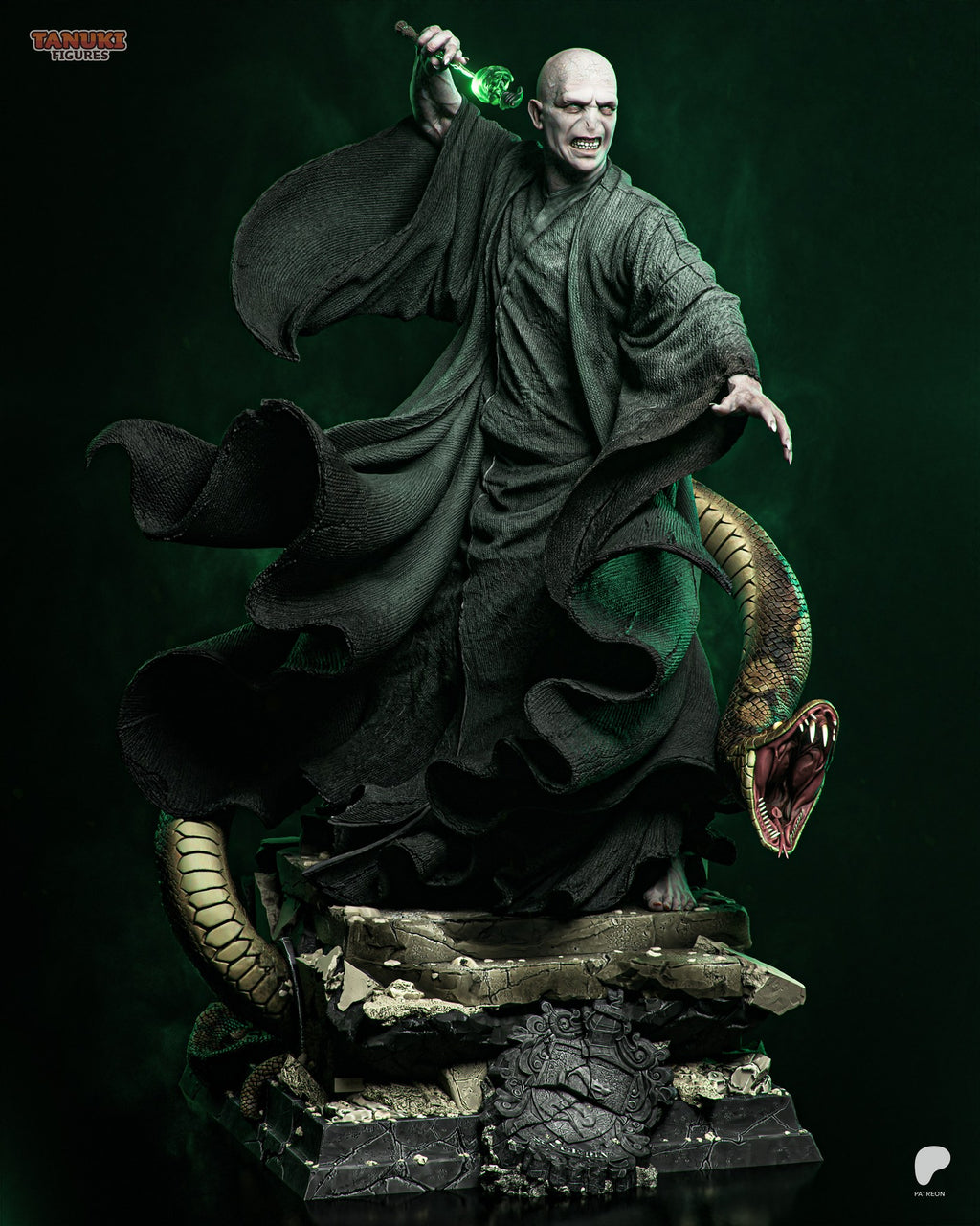 Voldemort (Harry Potter) resin figure by Tanuki Figures — studio render 4
