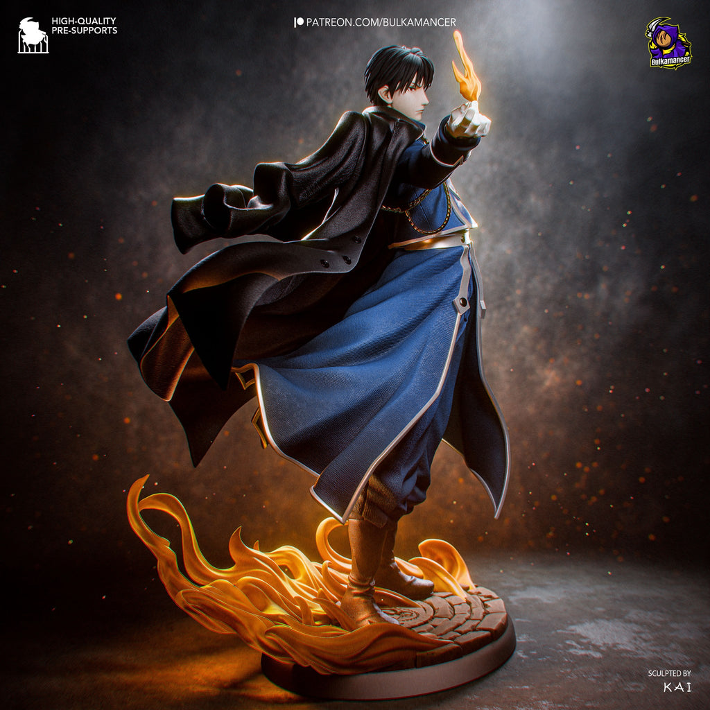 Roy Mustang (Fullmetal Alchemist) resin figure by Bulkamancer — studio render 4