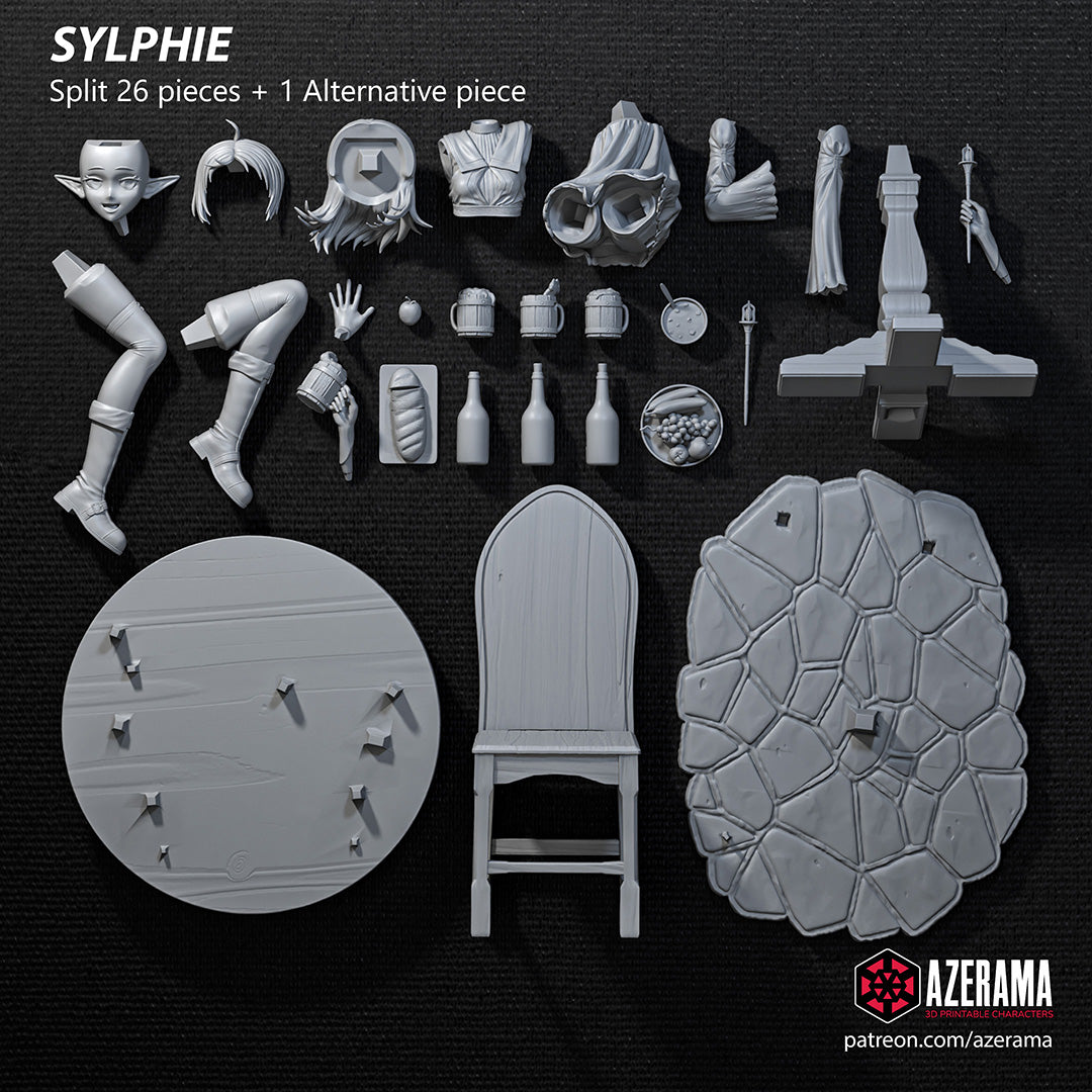 Sylphiette (Mushoku Tensei) resin figure by Azerama — studio render 5