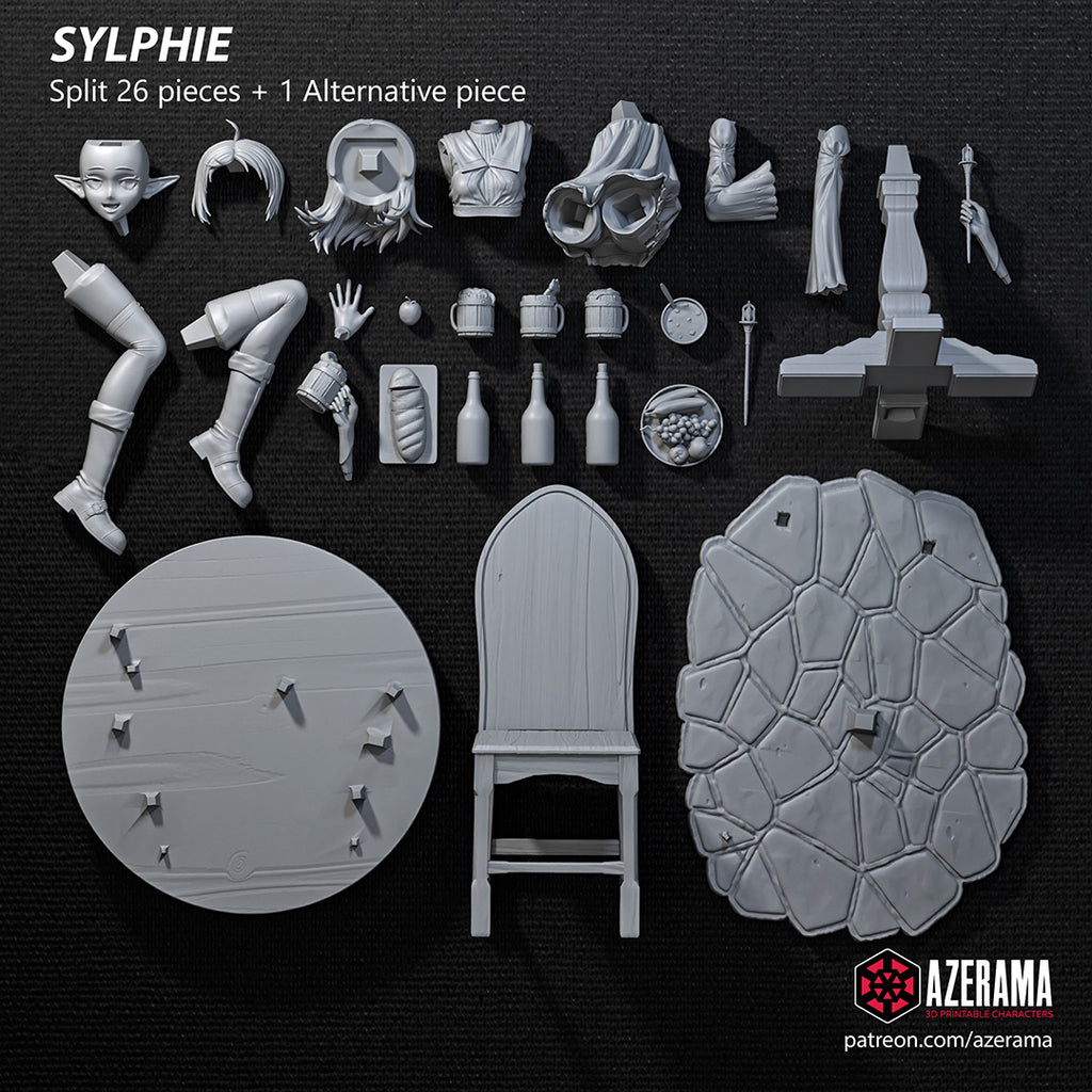 Sylphiette (Mushoku Tensei) resin figure by Azerama — studio render 5