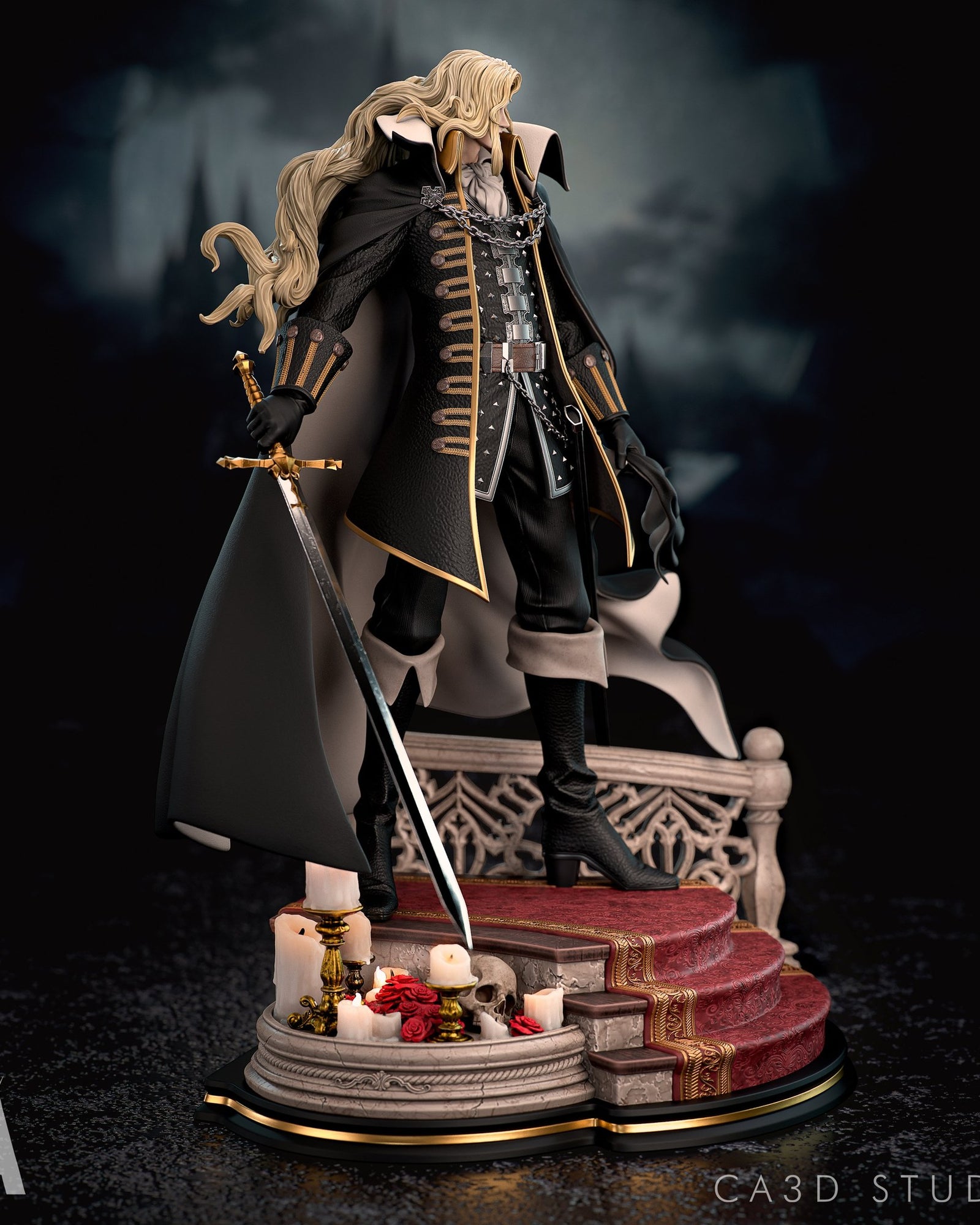 Alucard Hellsing resin figure by CA 3D Studios — studio preview 2