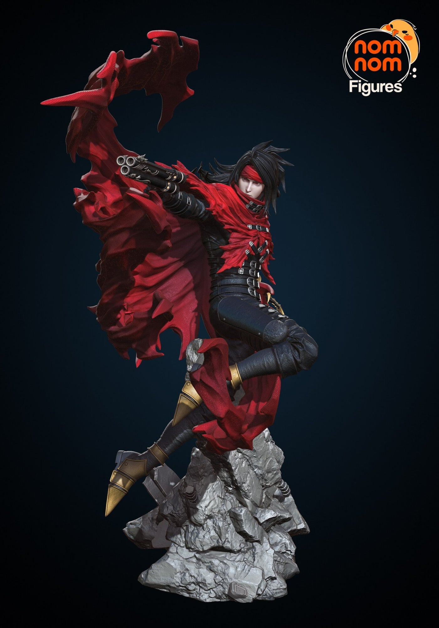 Vincent Valentine Final Fantasy resin figure by NomNom Figures — studio preview 3
