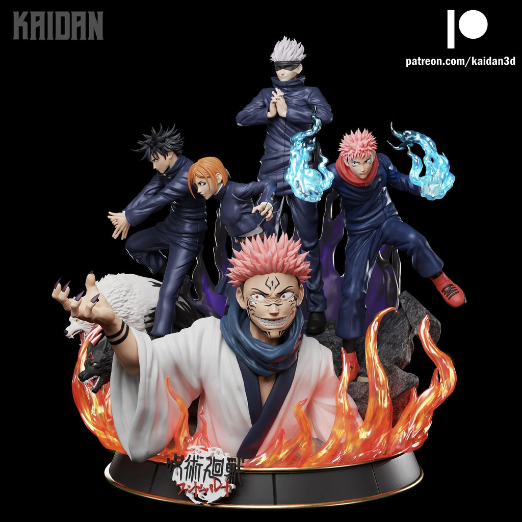 Jujutsu Kaisen Character Collection (Jujutsu Kaisen) resin figure by Kaidan 3D — studio render 3