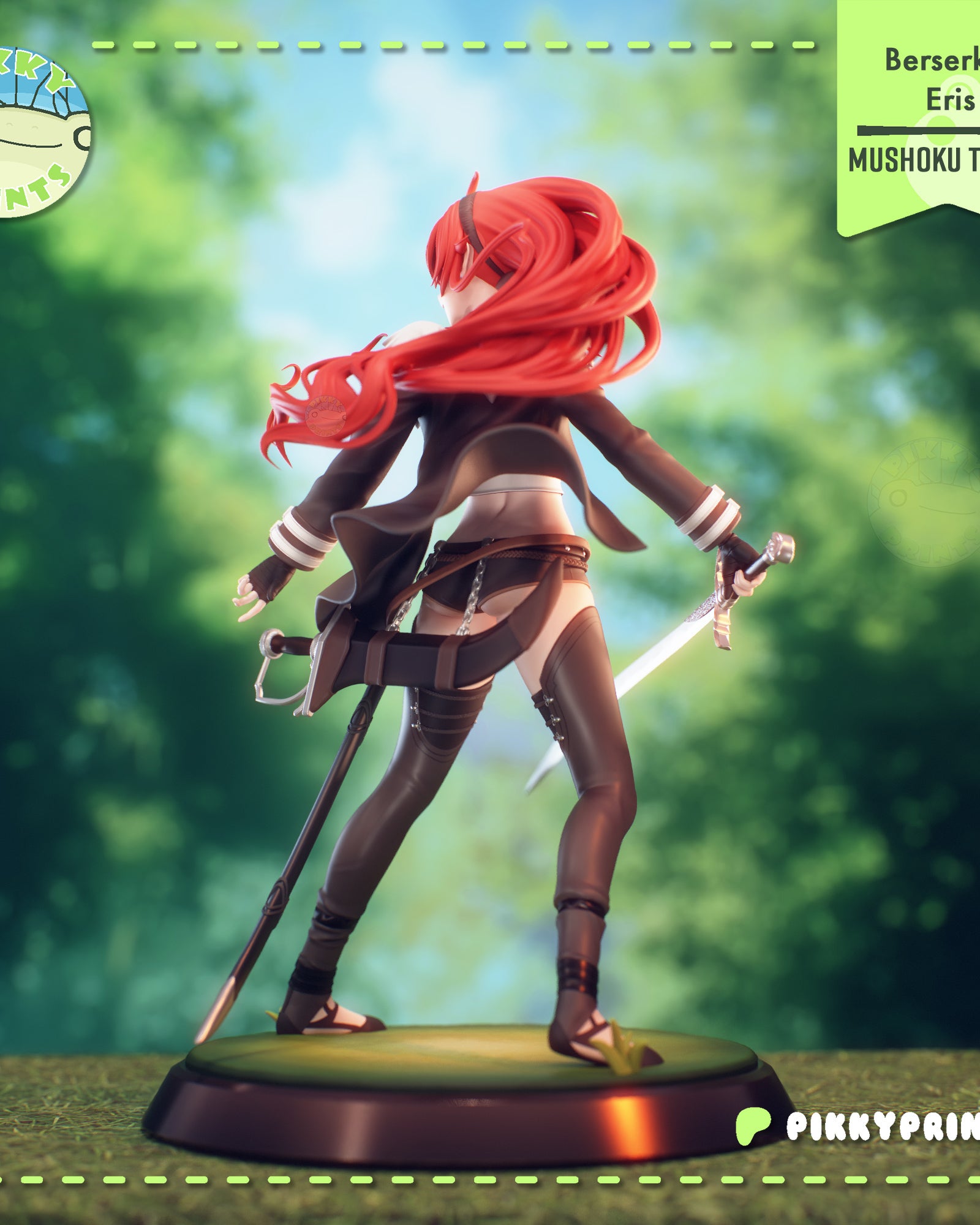 Eris Boreas Greyrat (Mushoku Tensei) resin figure by PikkyPrints — studio render 5