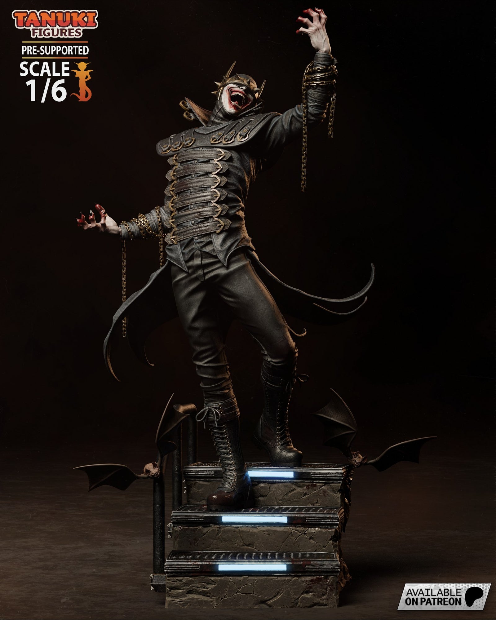 Batman Who Laughs (DC) resin figure by Tanuki Figures — studio render 1