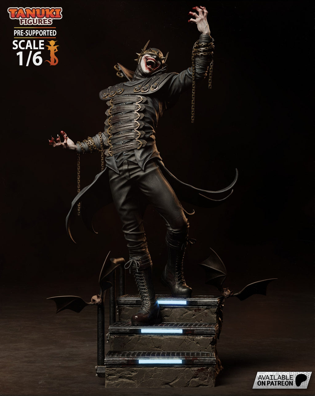 Batman Who Laughs (DC) resin figure by Tanuki Figures — studio render 1