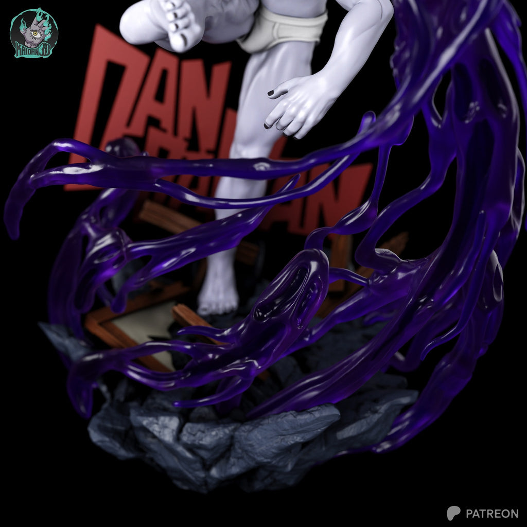 Jiji (Dandadan) resin figure by Kaidan 3D — studio render 4