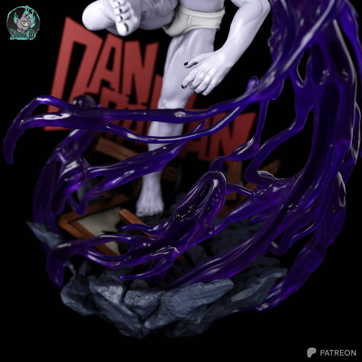 Jiji (Dandadan) resin figure by Kaidan 3D — studio render 4